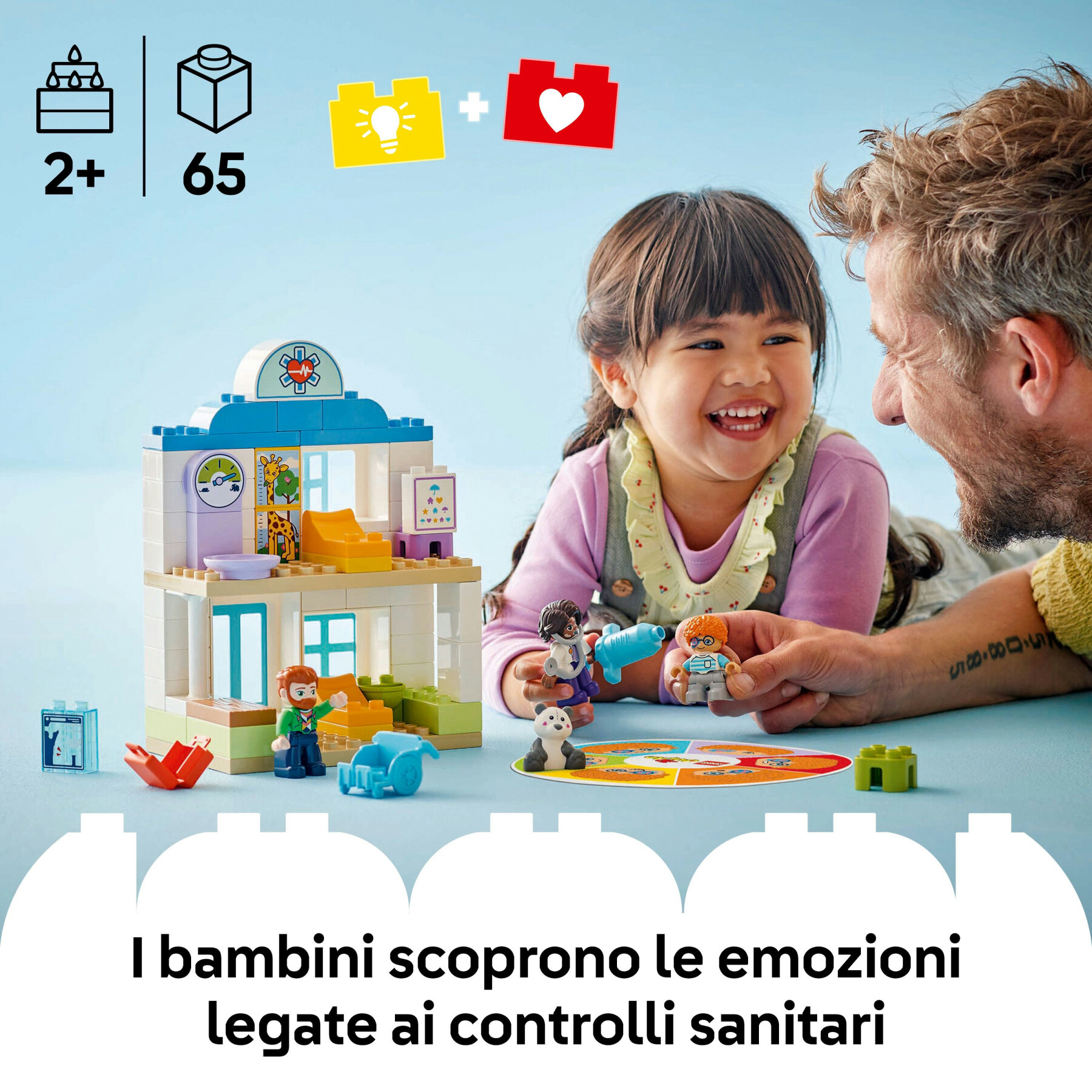 Lego duplo 10449 prime esperienze: visita dal dottore, giocattolo educativo per bambini 2+ per sviluppo abilità socio-emotive - LEGO DUPLO