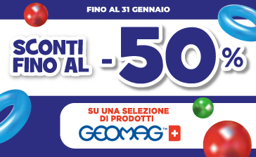 SCONTI FINO AL -50% SUI PRODOTTI GEOMAG