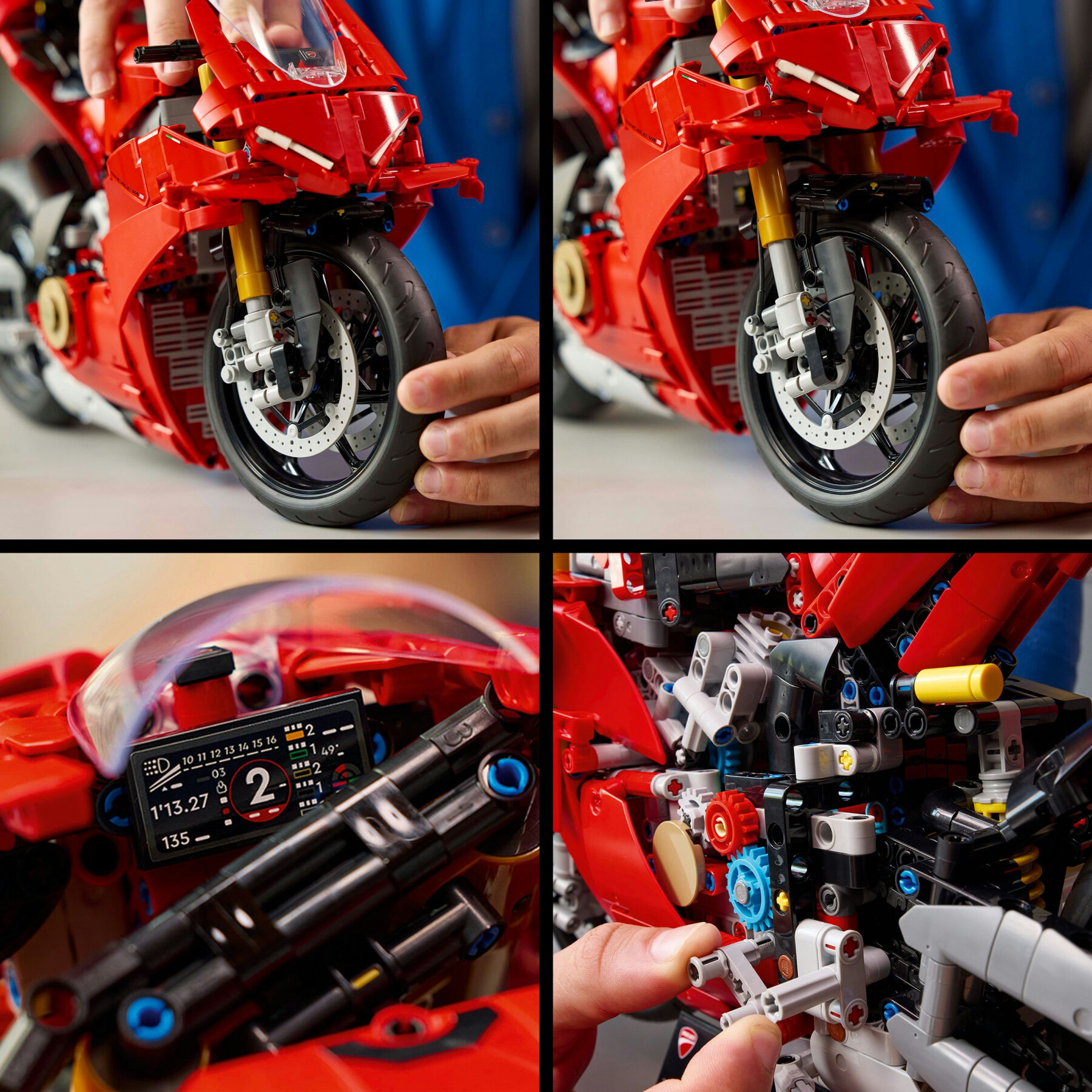 Lego technic 42202 motocicletta ducati panigale v4 s, modello per adulti da collezione, idea regalo uomo o donna fan delle moto - LEGO TECHNIC