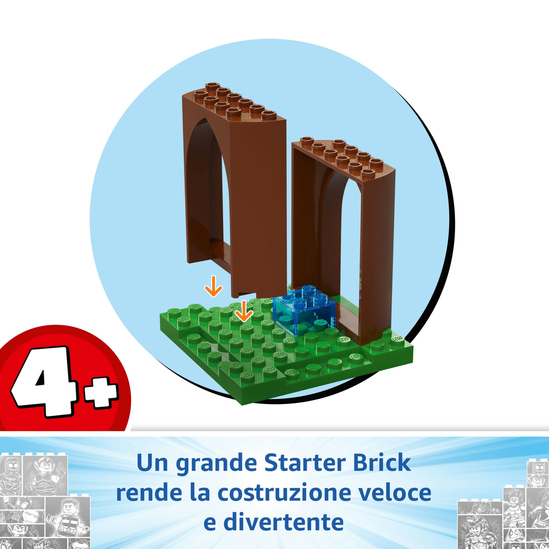 Lego marvel 11200 battaglia con il raptor al quartier generale sull’albero di spider-man e gobby, giochi di ruolo bambini 4+ - LEGO SUPER HEROES