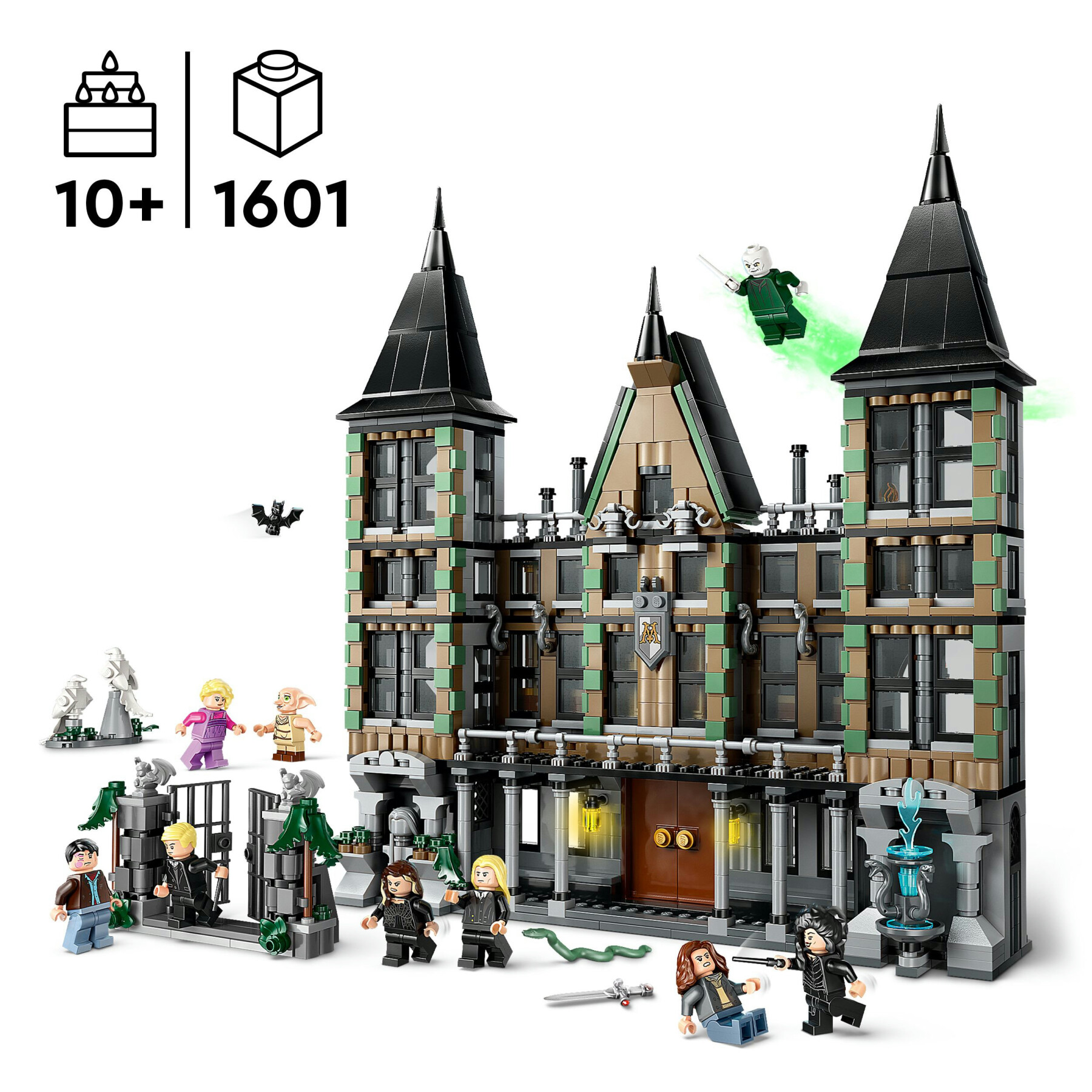 Lego harry potter 76453 villa malfoy, giochi bambini 10+, casa giocattolo con stanze, funzioni e 9 personaggi, idea regalo - LEGO® Harry Potter™