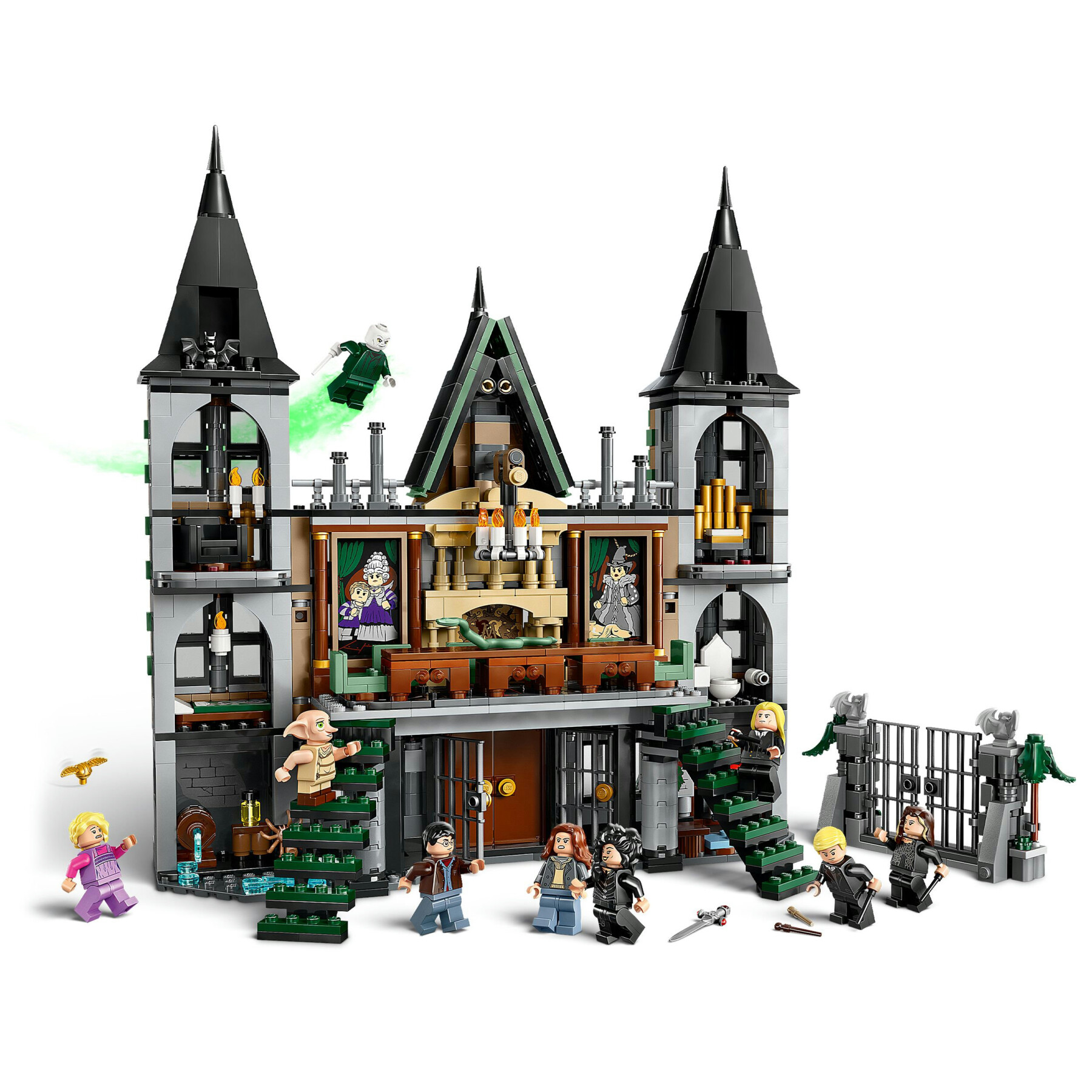 Lego harry potter 76453 villa malfoy, giochi bambini 10+, casa giocattolo con stanze, funzioni e 9 personaggi, idea regalo - LEGO® Harry Potter™