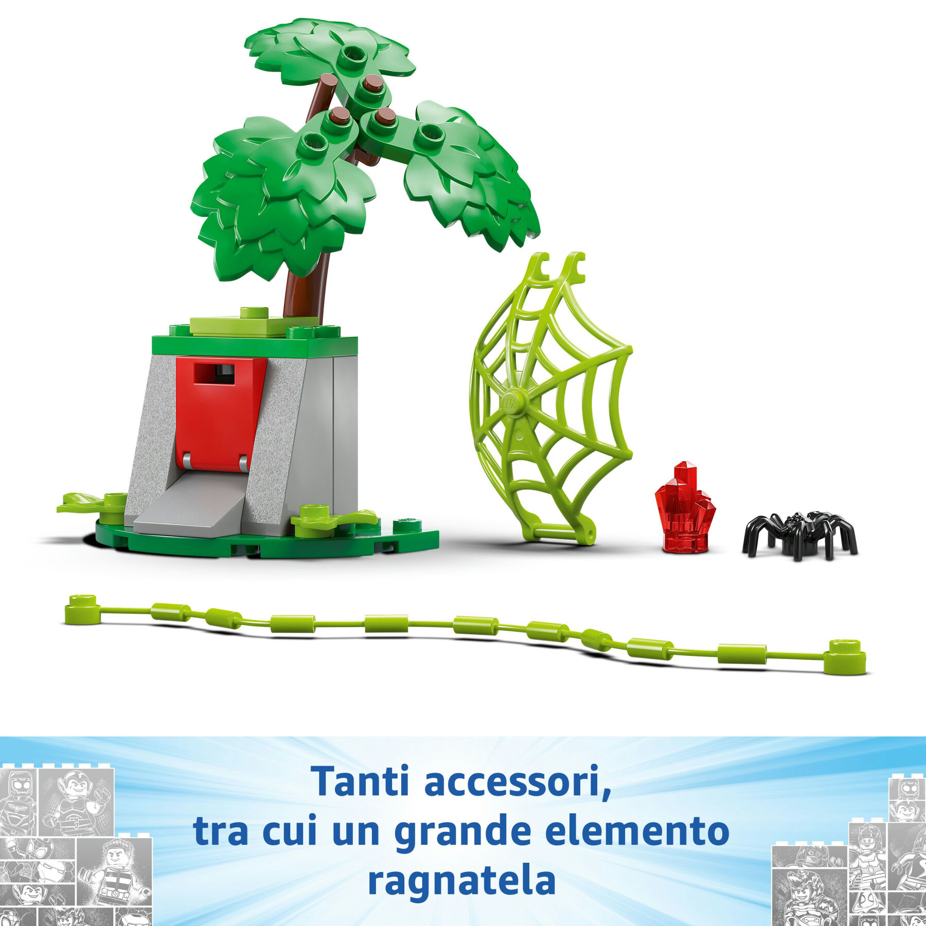 Lego spidey e i suoi fantastici amici 11198 inseguimento sui dino-veicoli di spin ed electro, giochi educativi per bambini 4+ - LEGO SUPER HEROES