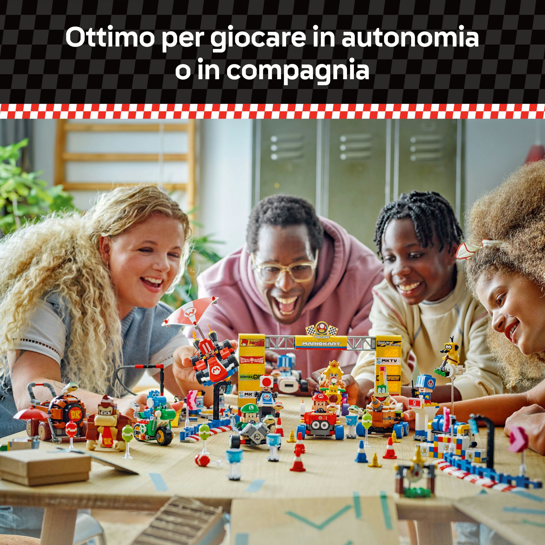 Lego super mario 72035 mario kart : officina di toad, garage giocattolo con macchina e 2 personaggi, giochi per bambini 8+ - LEGO® Super Mario™