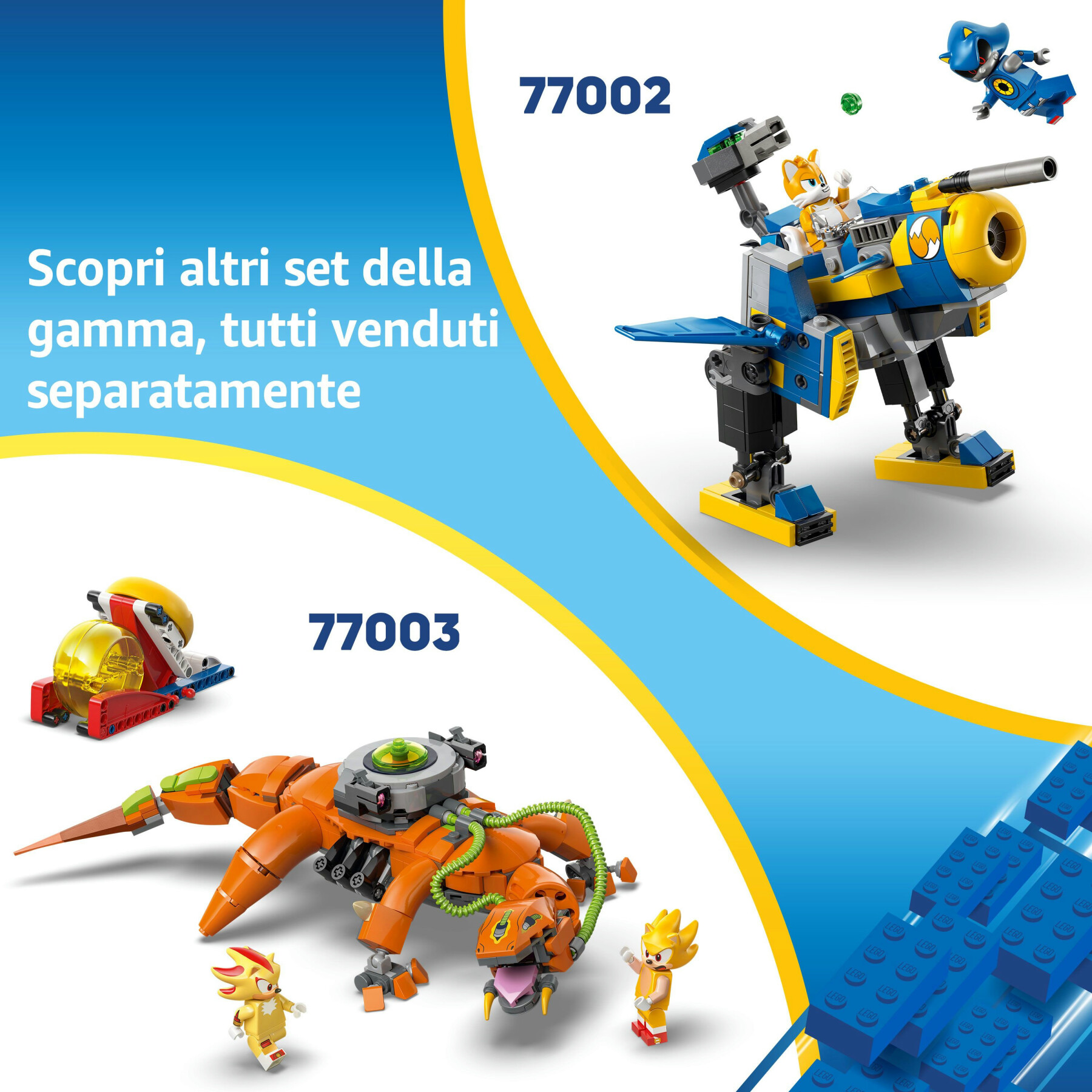 Lego sonic 77001 duello al falò di sonic, giochi per bambini e bambine 7+ con personaggi del videogioco, idea regalo per gamer - Lego