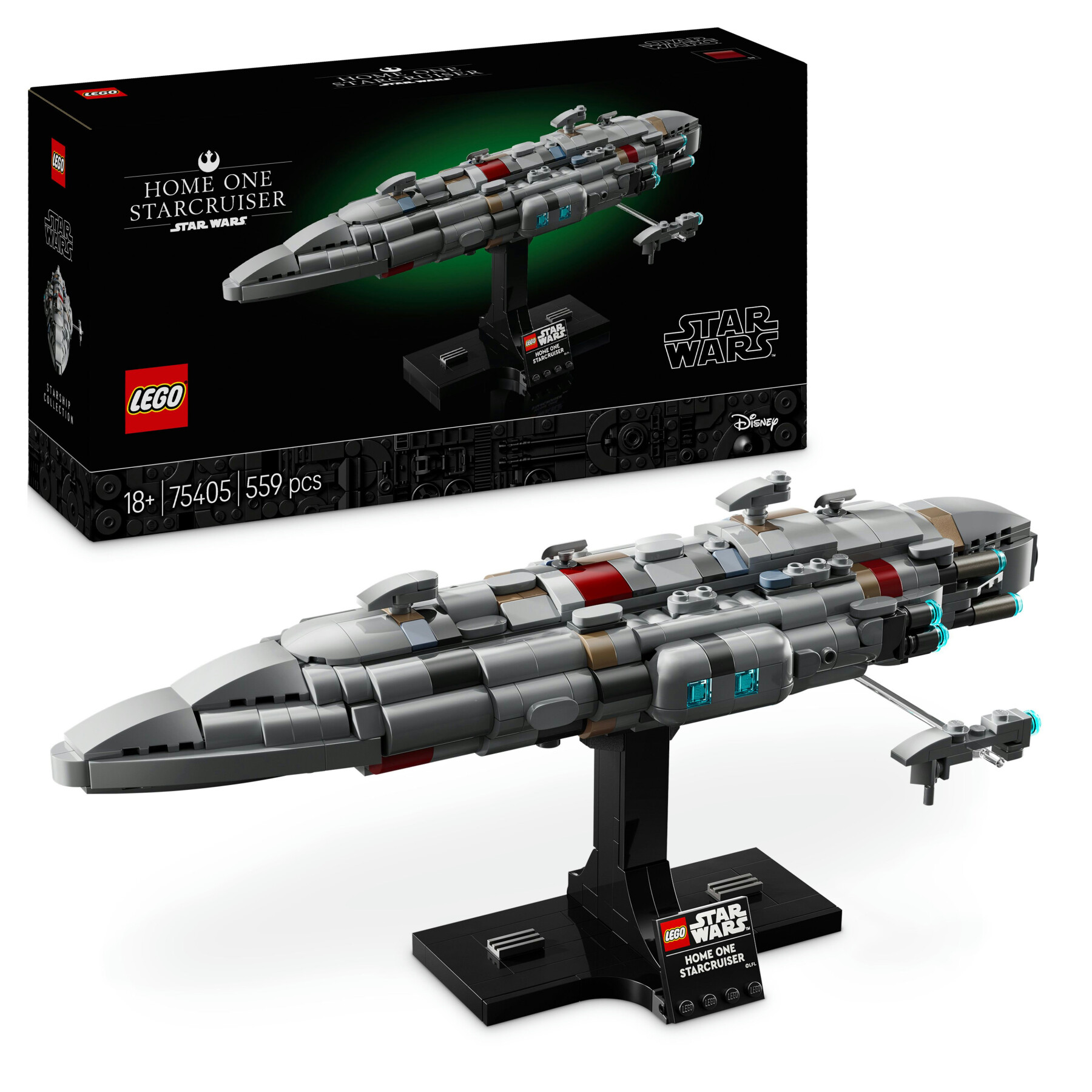 Lego star wars 75405 starcruiser home one, astronave da collezione con fregata medica nebulon-b, regalo adulti, uomo e donna - LEGO® Star Wars™