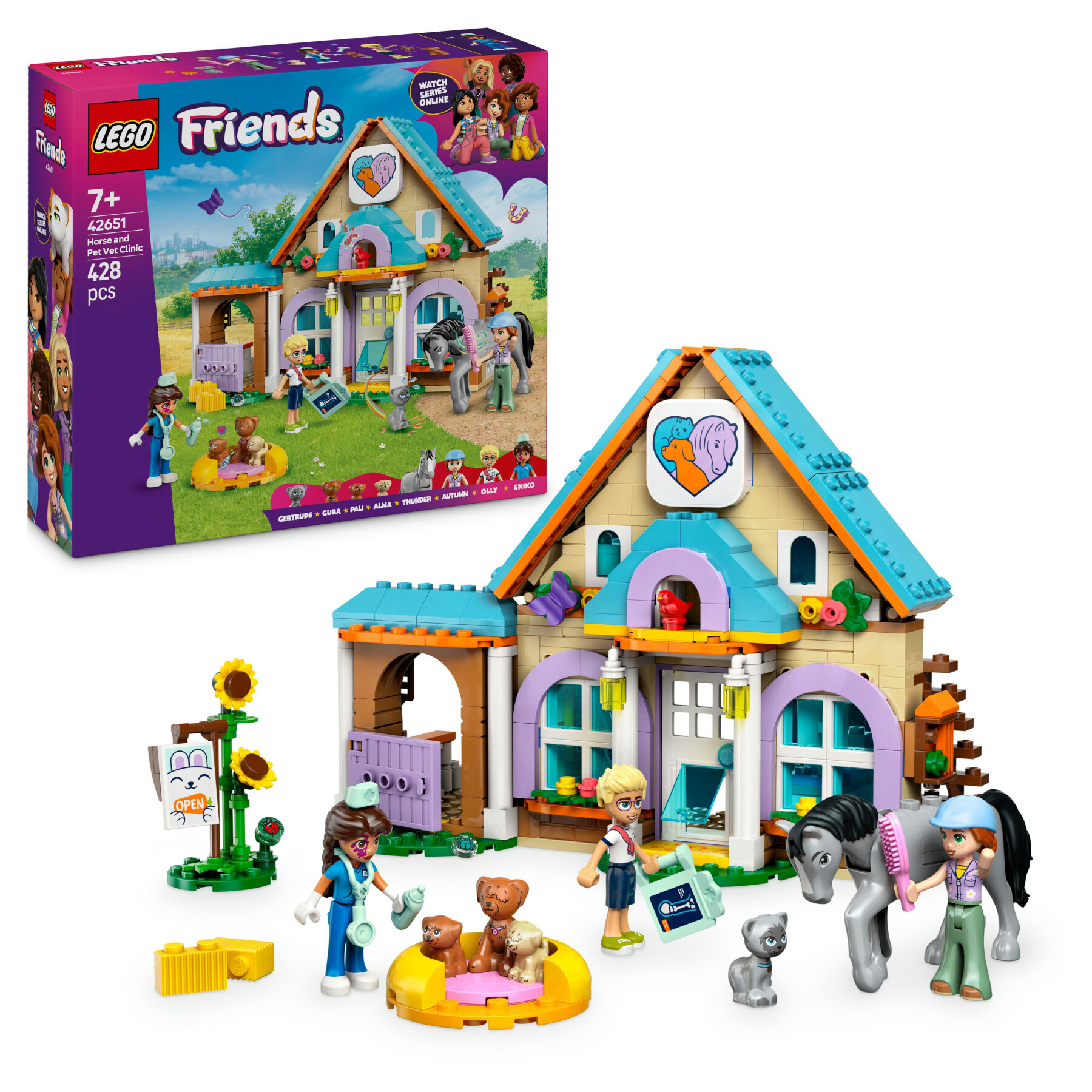 Lego friends 42651 cavallo e clinica veterinaria, giochi bambine 7+ per abilità sociali e cura animali, regalo di compleanno - LEGO FRIENDS