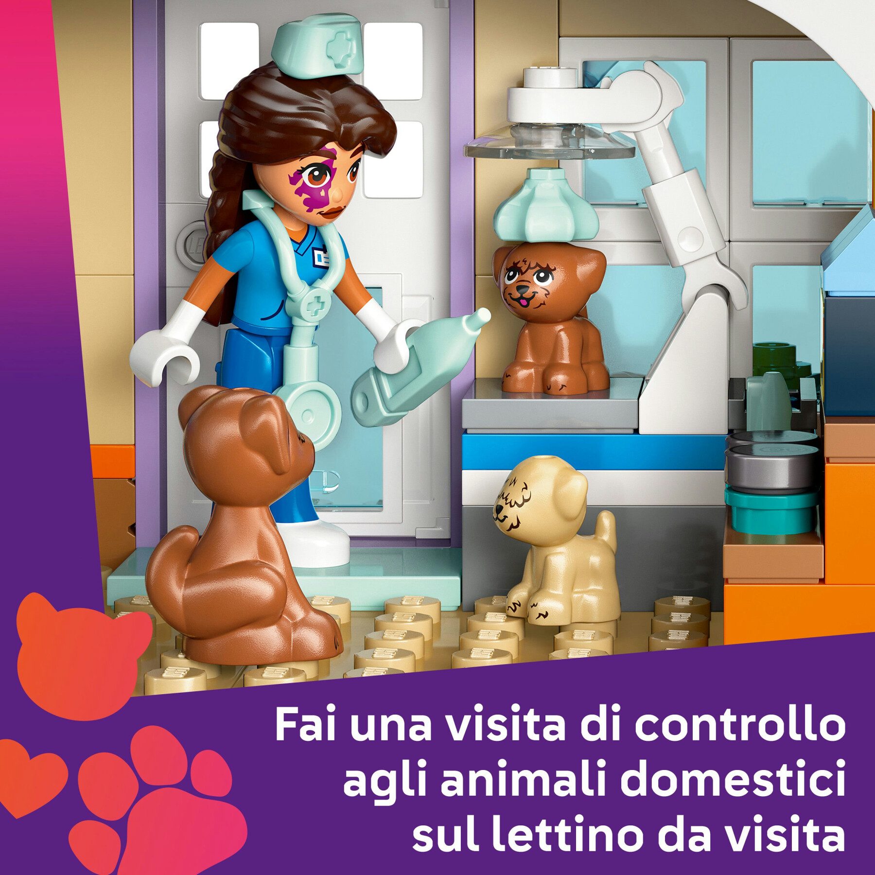 Lego friends 42651 cavallo e clinica veterinaria, giochi bambine 7+ per abilità sociali e cura animali, regalo di compleanno - LEGO FRIENDS