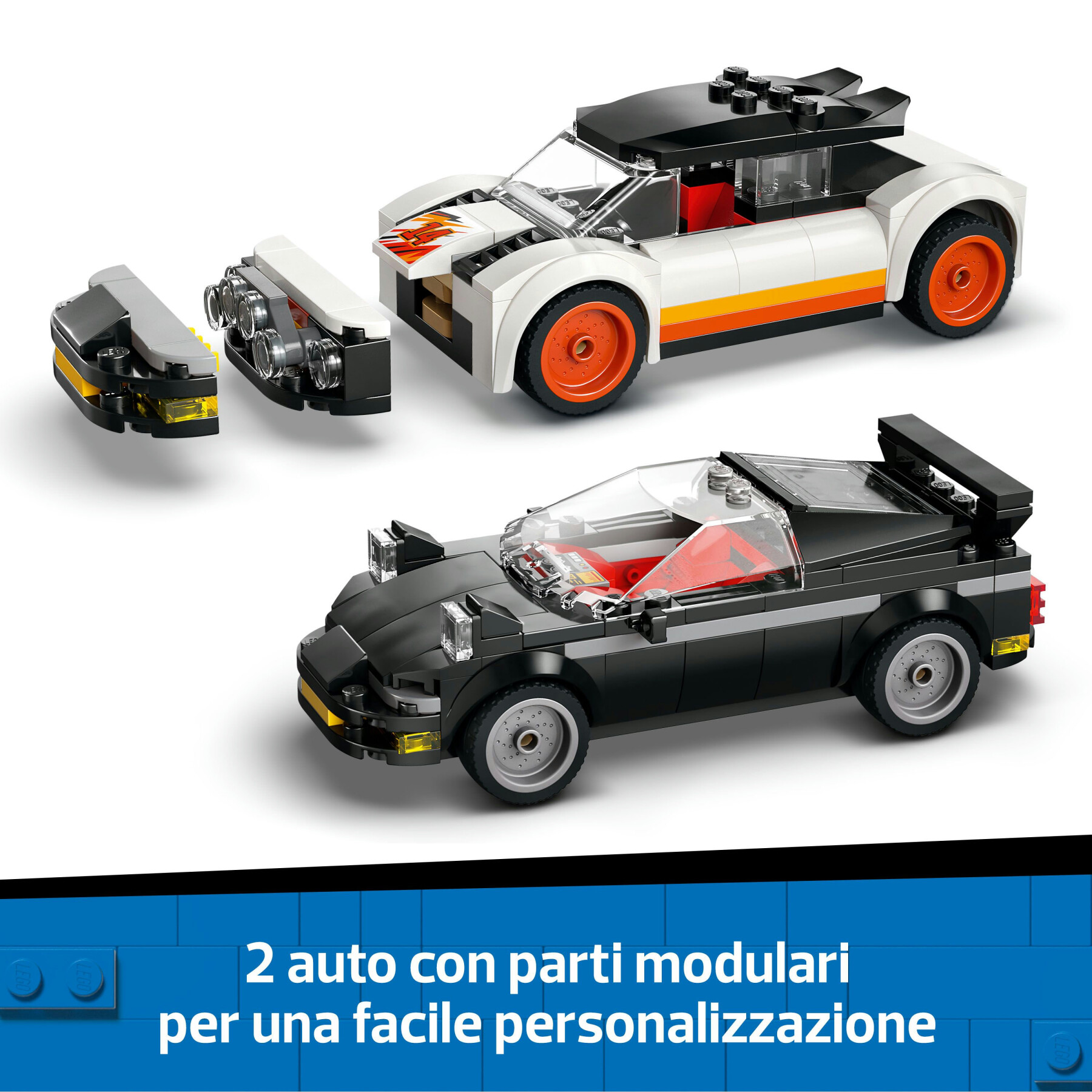 Lego city 60472 sfasciacarrozze con auto, giocattolo con 2 macchine, ricambi, gru, crusher e 4 minifigure, giochi bambini 8+ - LEGO CITY