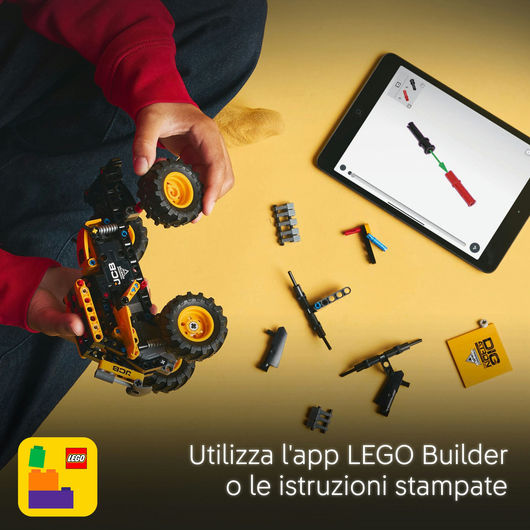 Lego technic 42199 pull-back monster jam digatron, monster truck giocattolo da costruire, giochi bambini 7+, regalo fan veicoli - LEGO TECHNIC