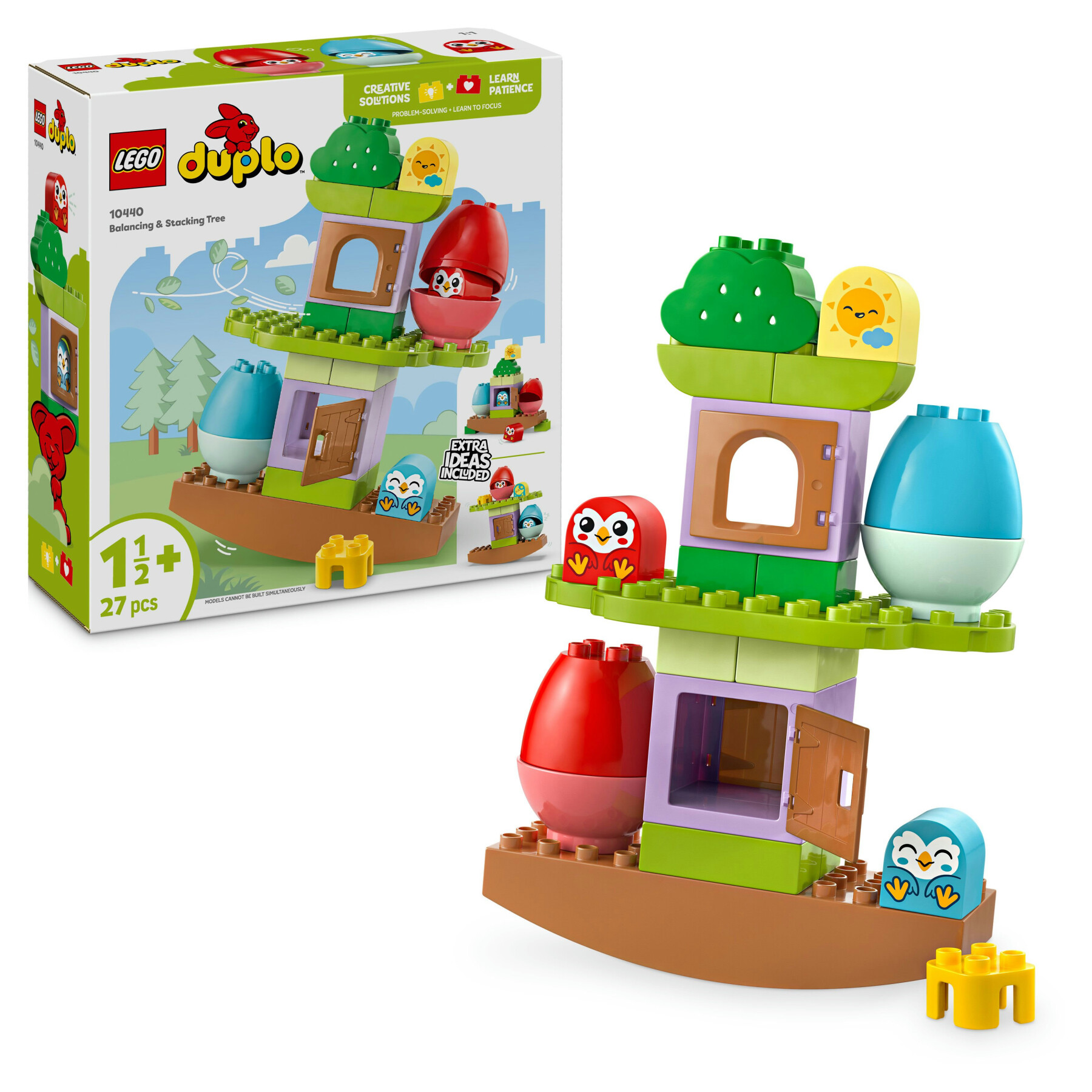 Lego duplo 10440 l’albero dell’equilibrio, casa giocattolo con elementi impilabili, giochi didattici per bambini da 18 mesi - LEGO DUPLO