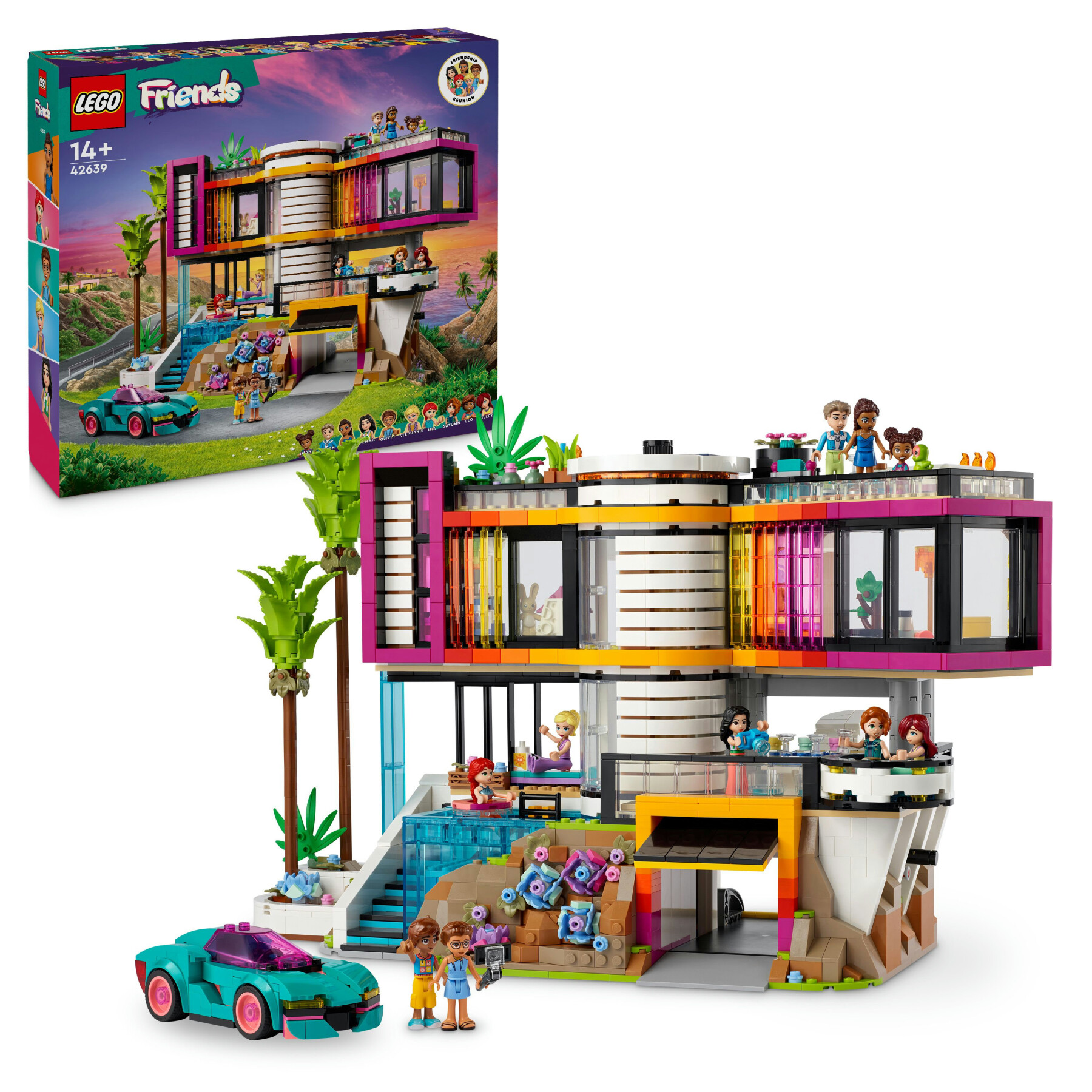 Lego friends 42639 la villa moderna di andrea, giochi per bambini 14+, casa delle bambole giocattolo, regalo di compleanno - LEGO FRIENDS