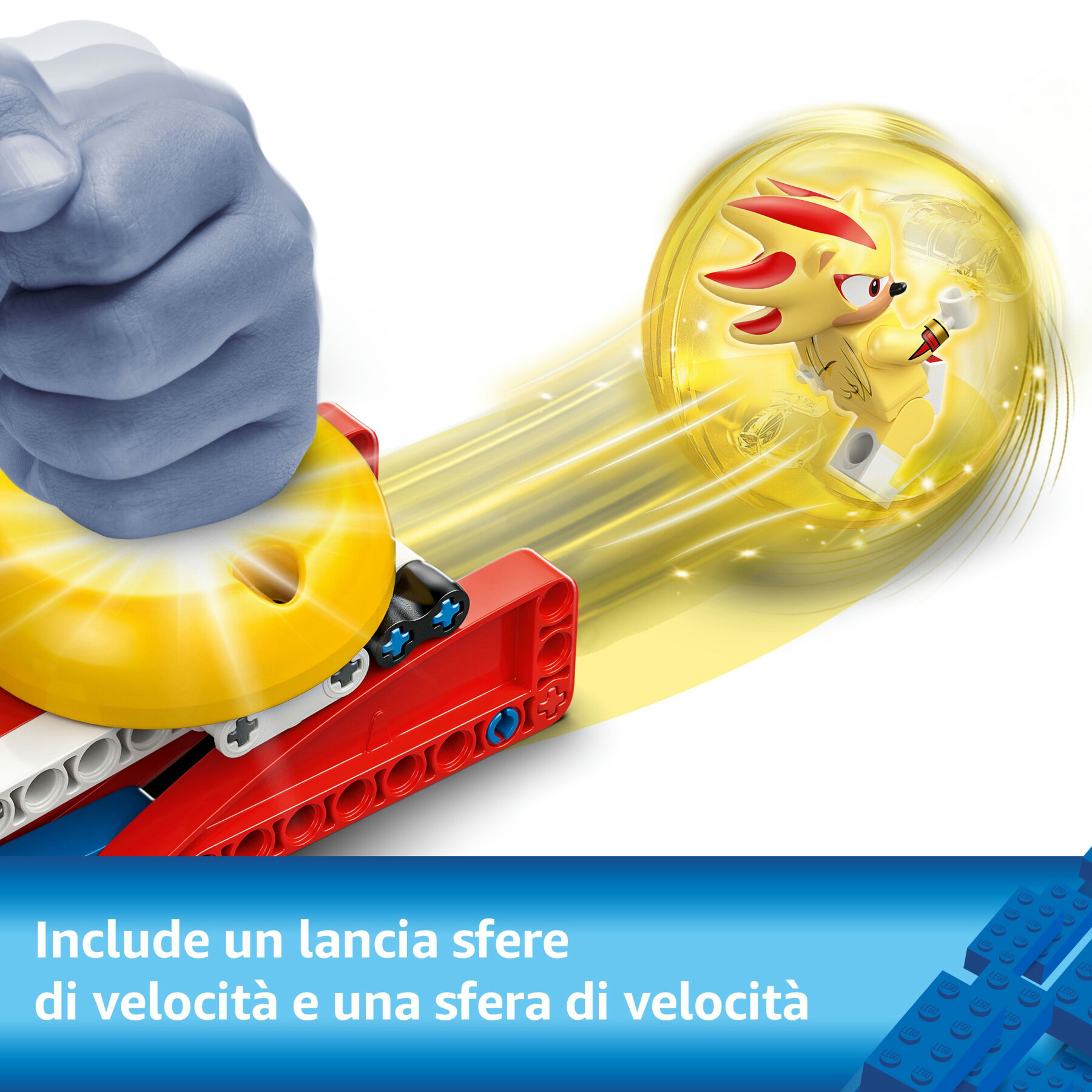 Lego sonic 77003 super shadow vs. biolizard, giochi d'azione per bambini 9+, personaggi e robot giocattolo, regalo per gamer - Lego