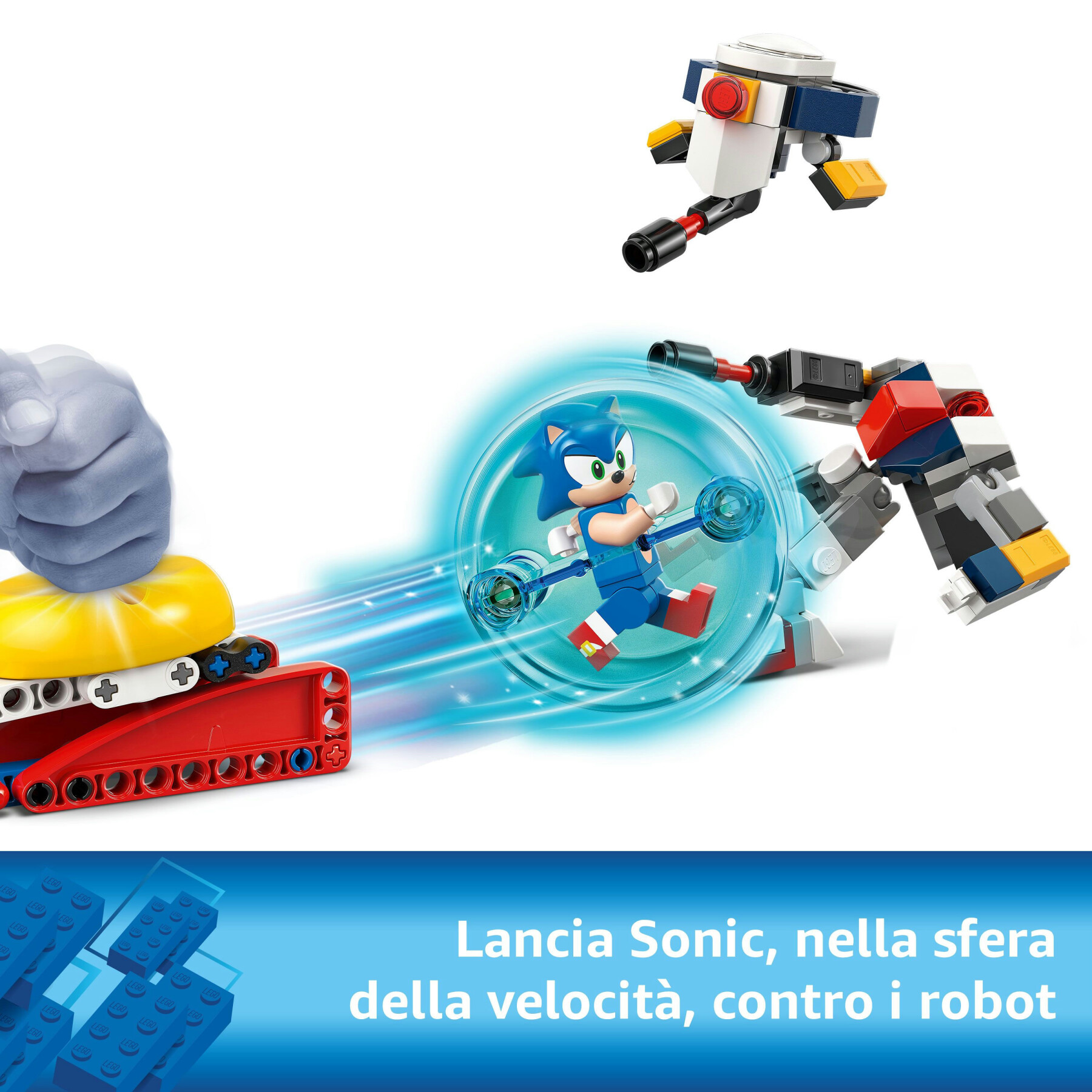 Lego sonic 77001 duello al falò di sonic, giochi per bambini e bambine 7+ con personaggi del videogioco, idea regalo per gamer - Lego