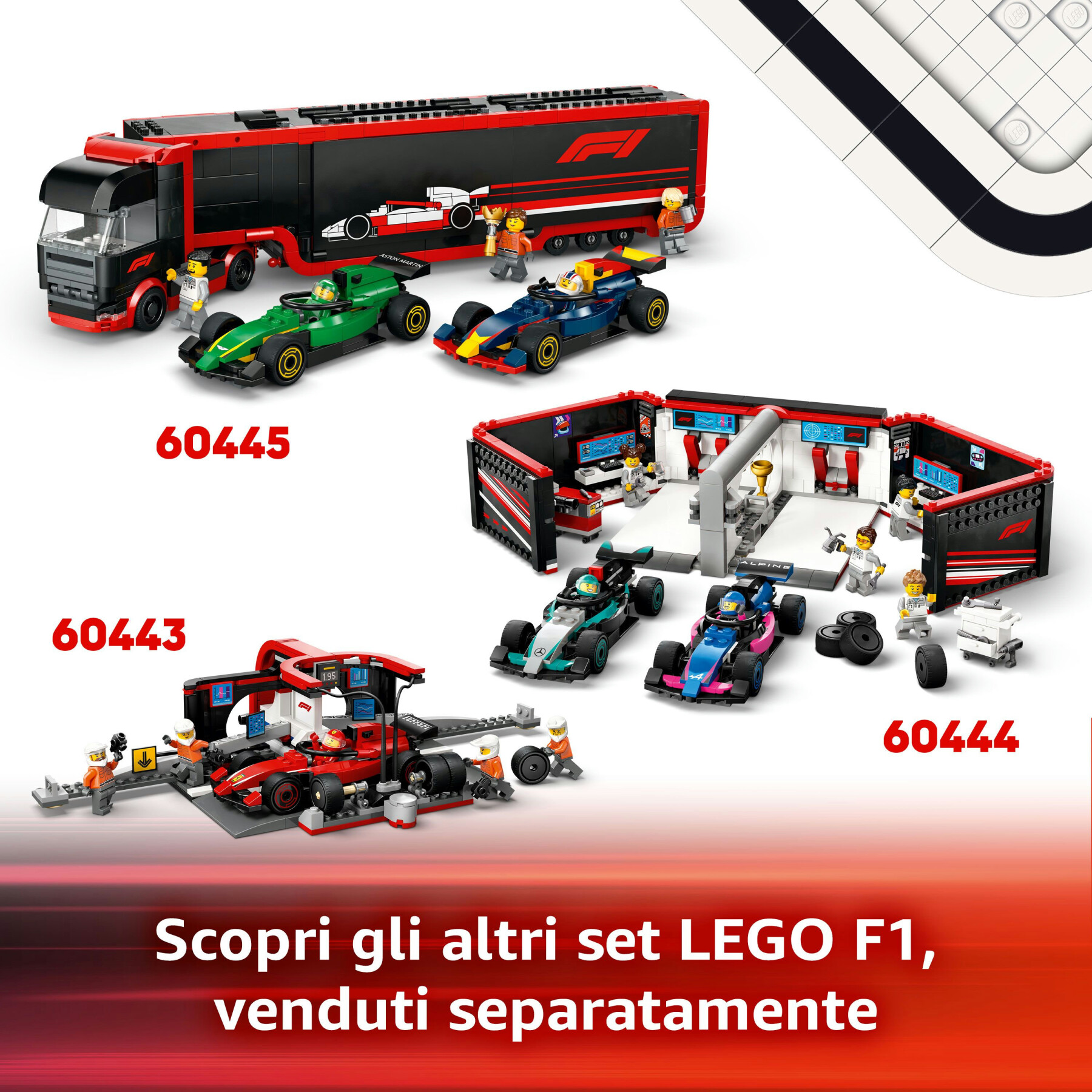 Lego city 60442 pilota e monoposto mclaren f1, modello di macchina giocattolo da formula 1, regalo bambini 6+ fan delle auto - LEGO CITY