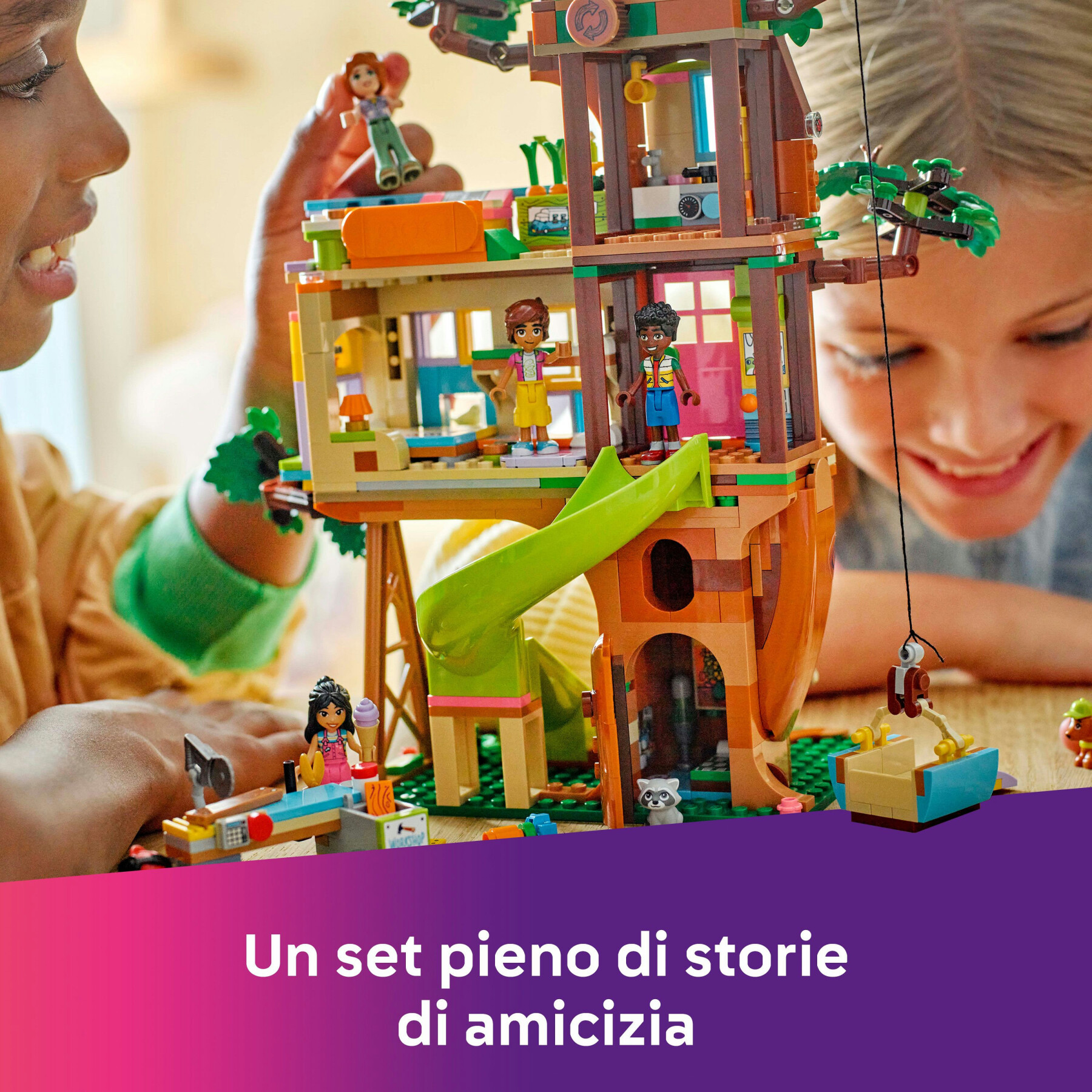 Lego friends 42652 casa sull’albero dell’amicizia, giochi per abilità sociali per bambine 8+, animali giocattolo e personaggi - LEGO FRIENDS