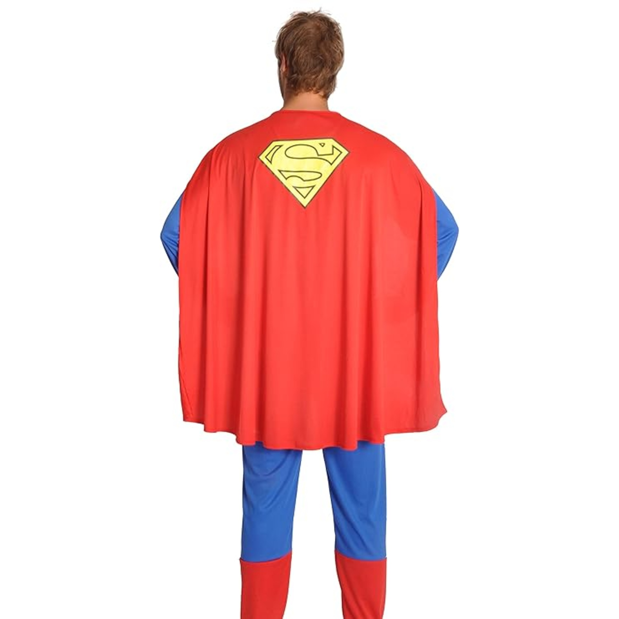 Costume superman dc comics per adulti taglia unica – abito con mantello, cintura e collant stampato - DC COMICS