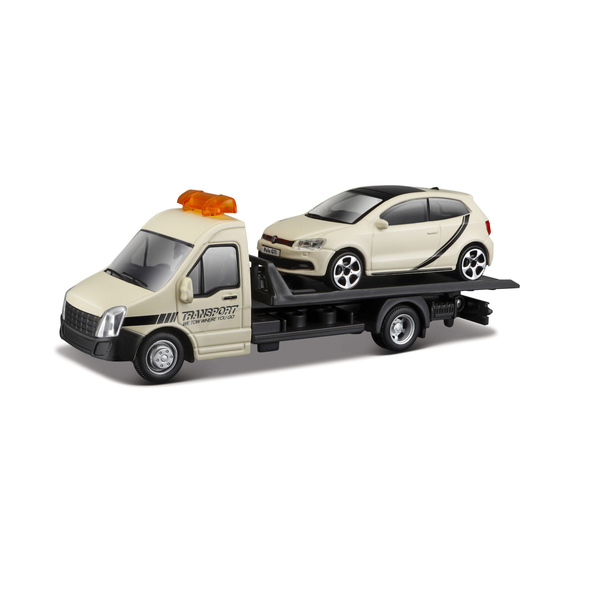 Assortimento carro attrezzi bburago (con auto) in scala 1/43. scatola vetrina. - BBURAGO