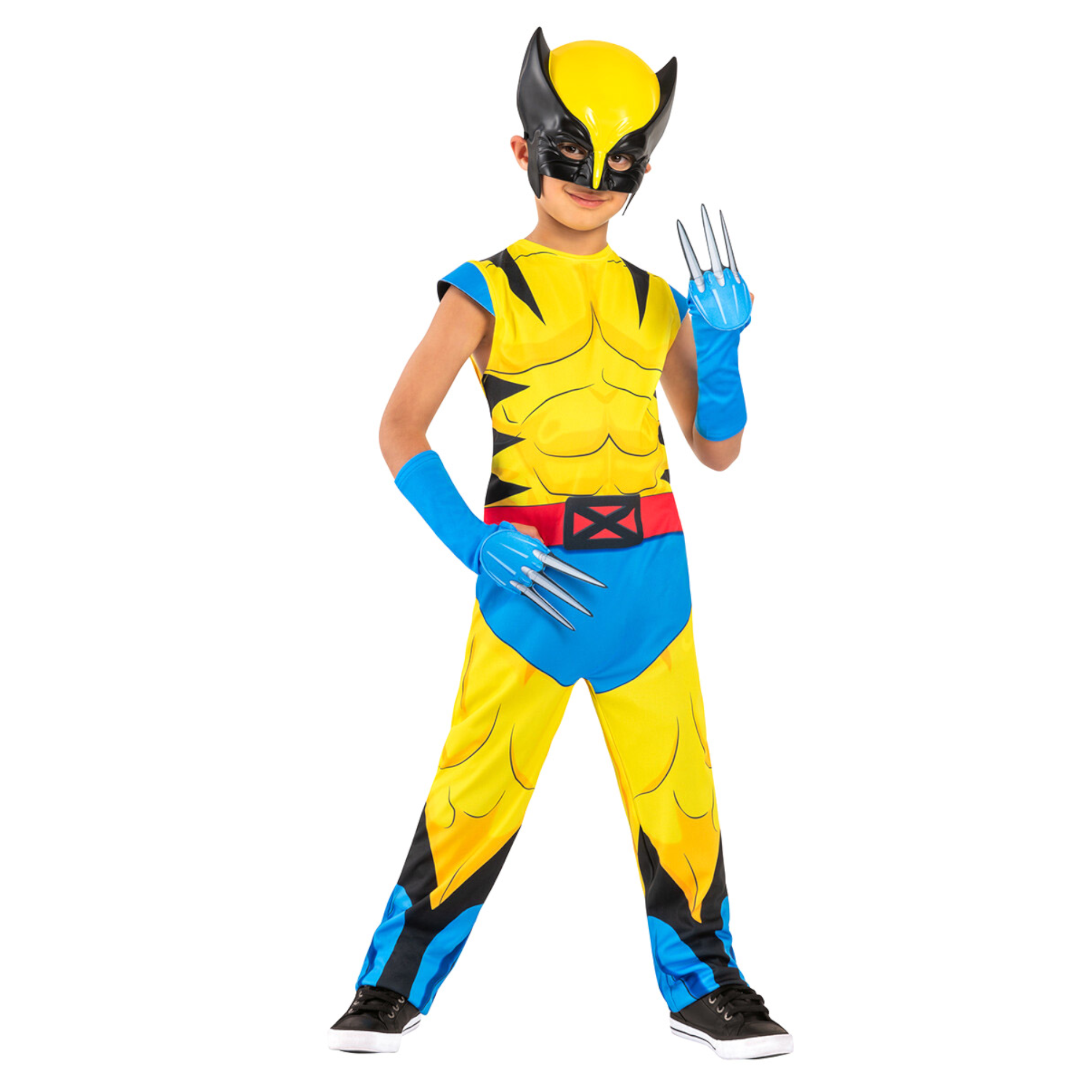 Costume wolverine per bambino - tuta intera, guanti e maschera - disponibile in diverse taglie - RUBIE'S