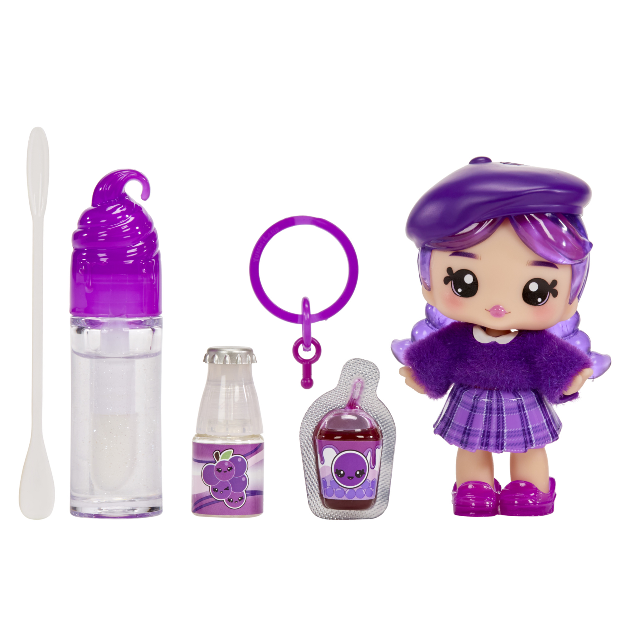 Yummiland lipgloss doll - bambola profumata con kit di lucidalabbra fai da te – 6 modelli assortiti venduti separatamente - LOL SURPRISE