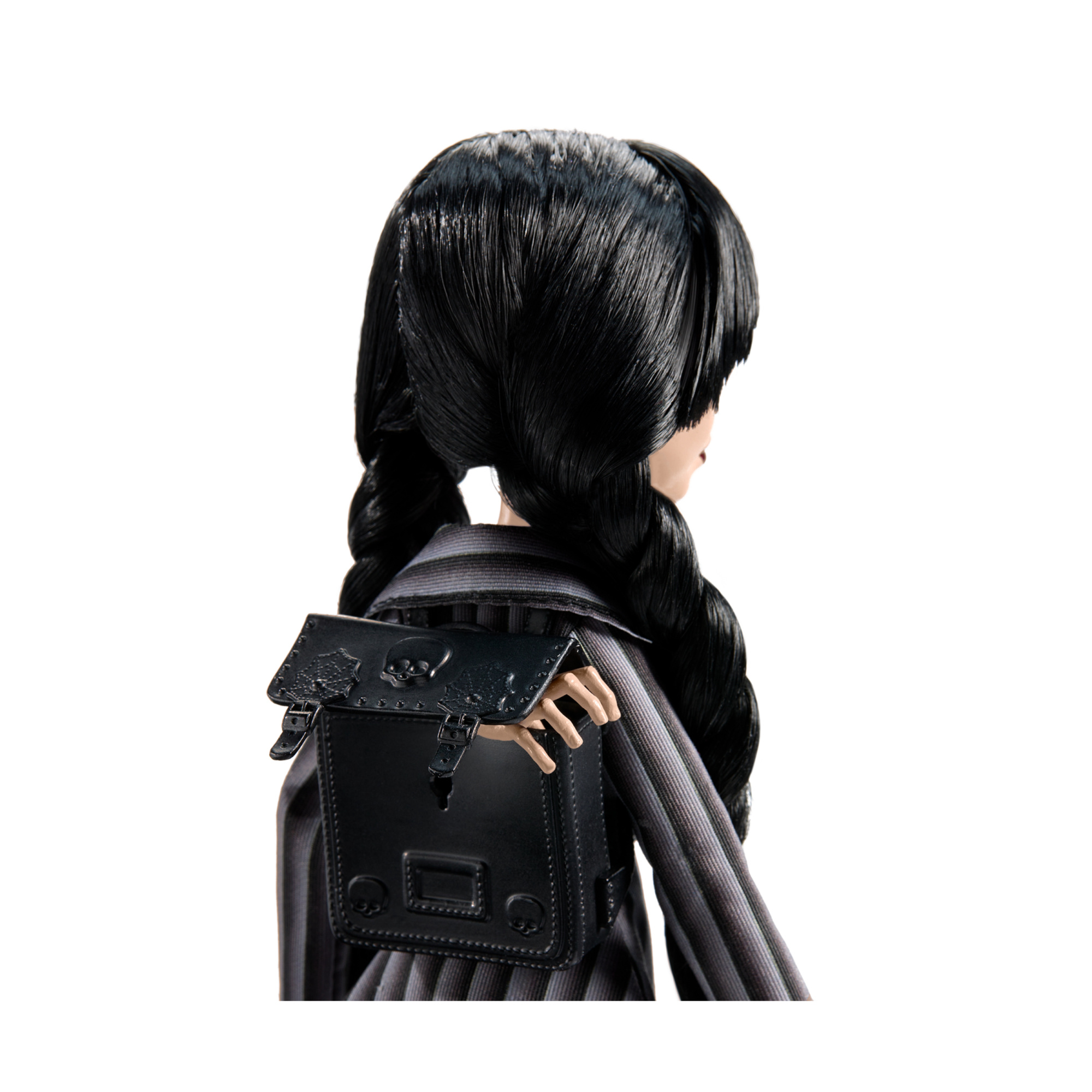 Monster high mercoledì - mercoledì addams, bambola da collezione in uniforme nevermore academy con mano e accessori premium - Monster High