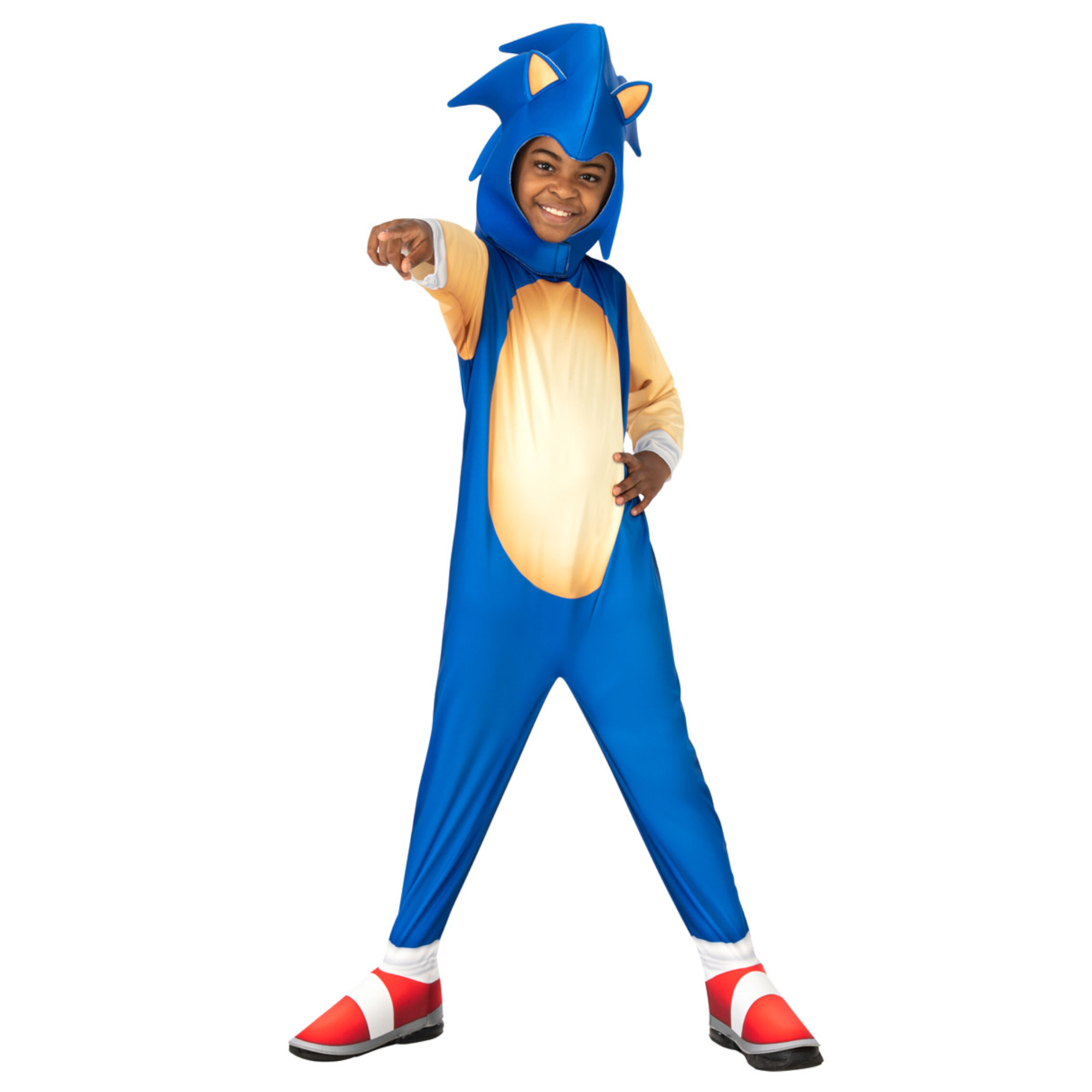 Costume sonic classic per bambini - licenza ufficiale, morbido e confortevole disponibile in diverse taglie - Sonic