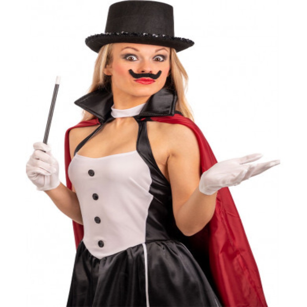 Set mago (cappello, guanti, bacchetta, baffi) - CARNIVAL TOYS