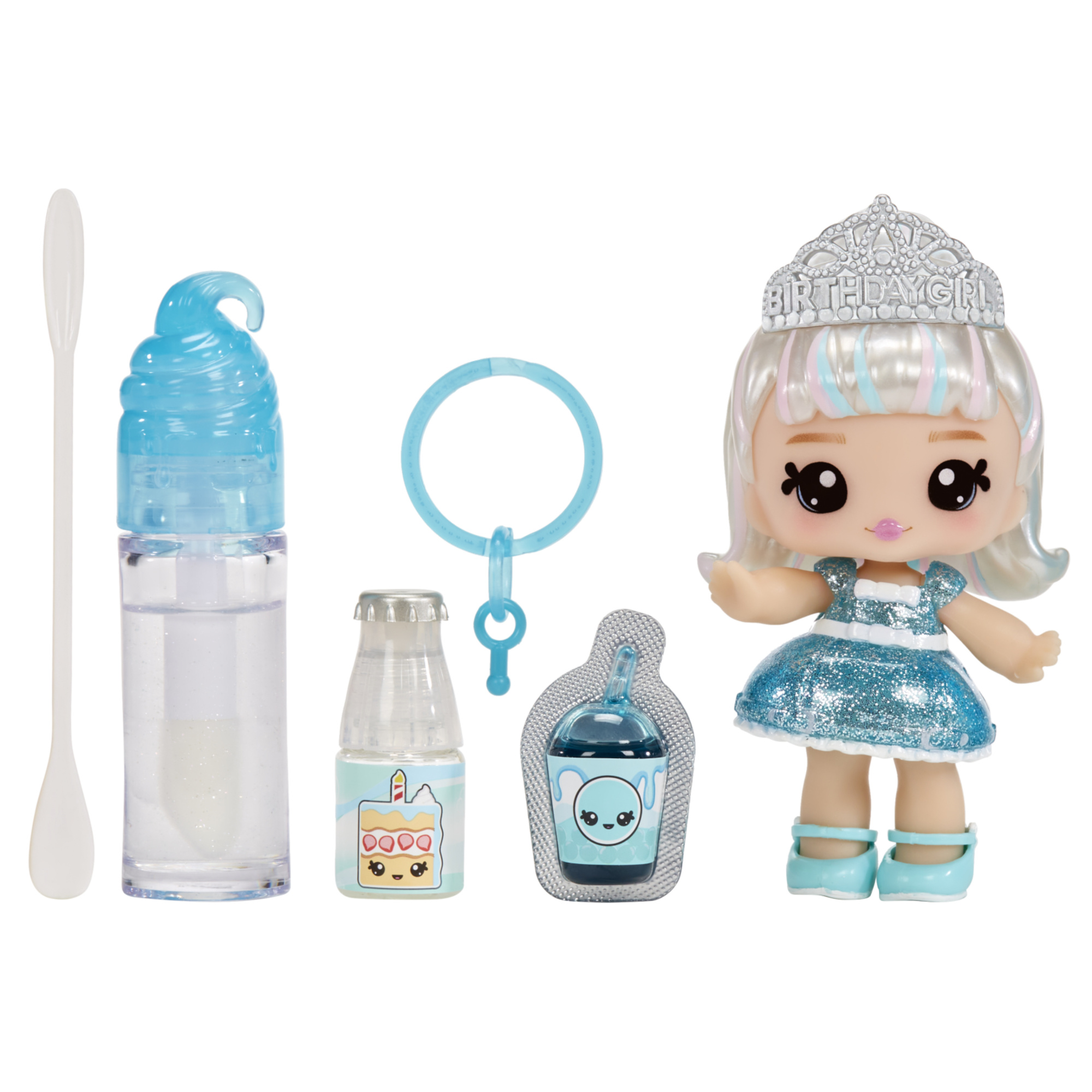 Yummiland lipgloss doll - bambola profumata con kit di lucidalabbra fai da te – 6 modelli assortiti venduti separatamente - LOL SURPRISE