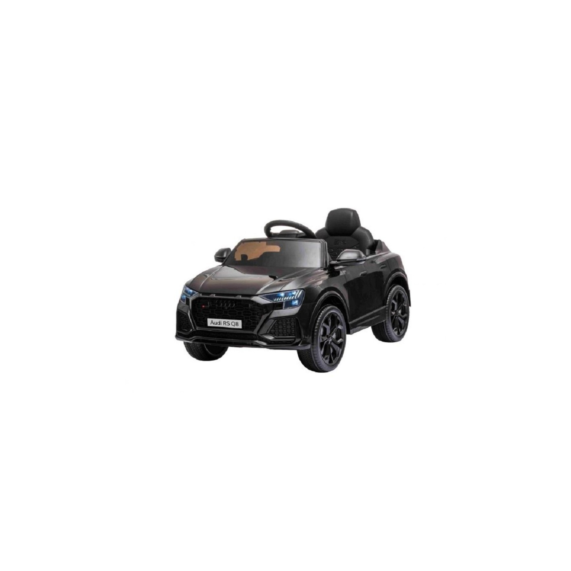 Auto elettrica per bambini audi rs6 nera 12v con telecomando, mp3, usb e luci led - adatta per bambini dai 3 anni in su - LAMAS