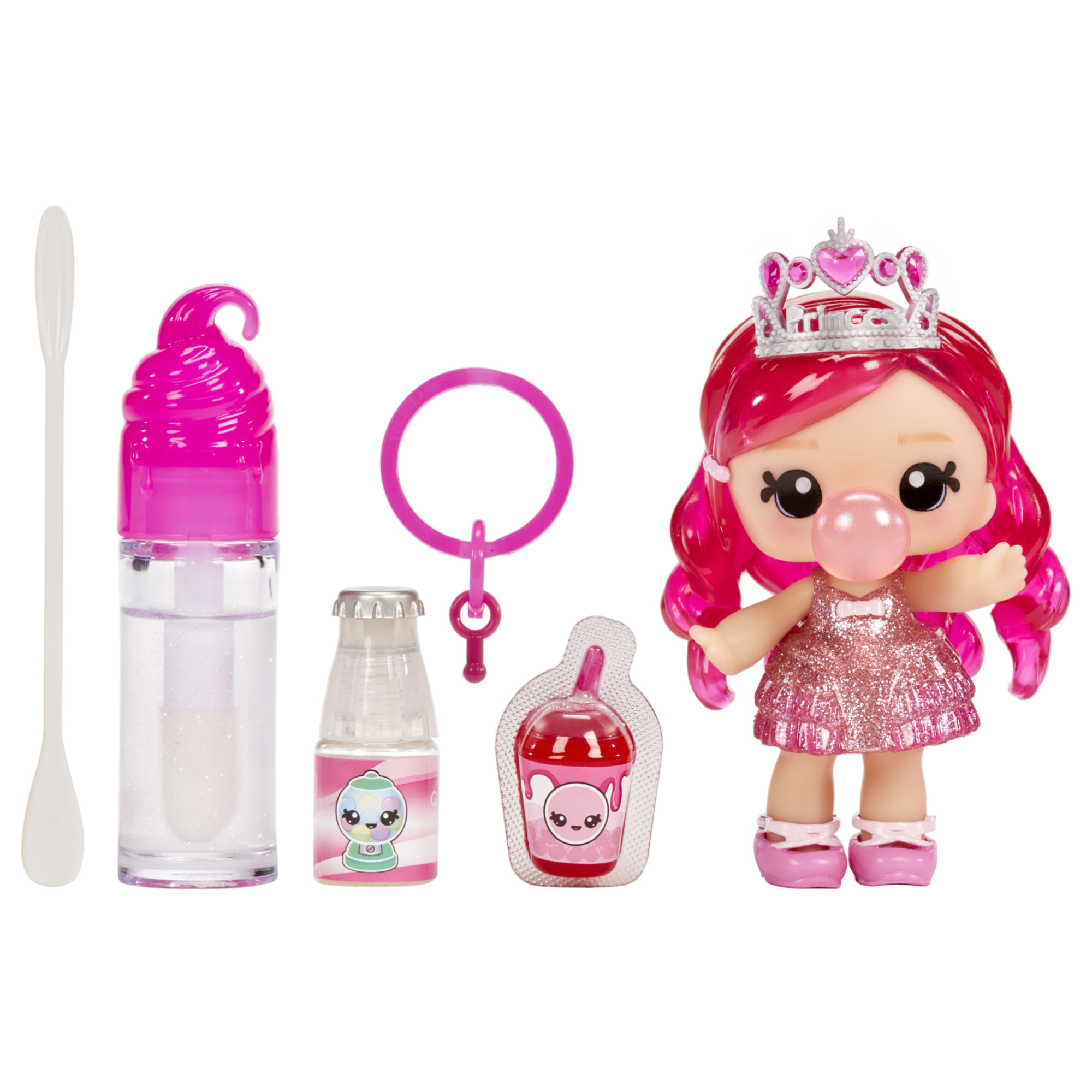 Yummiland lipgloss doll - bambola profumata con kit di lucidalabbra fai da te – 6 modelli assortiti venduti separatamente - LOL SURPRISE