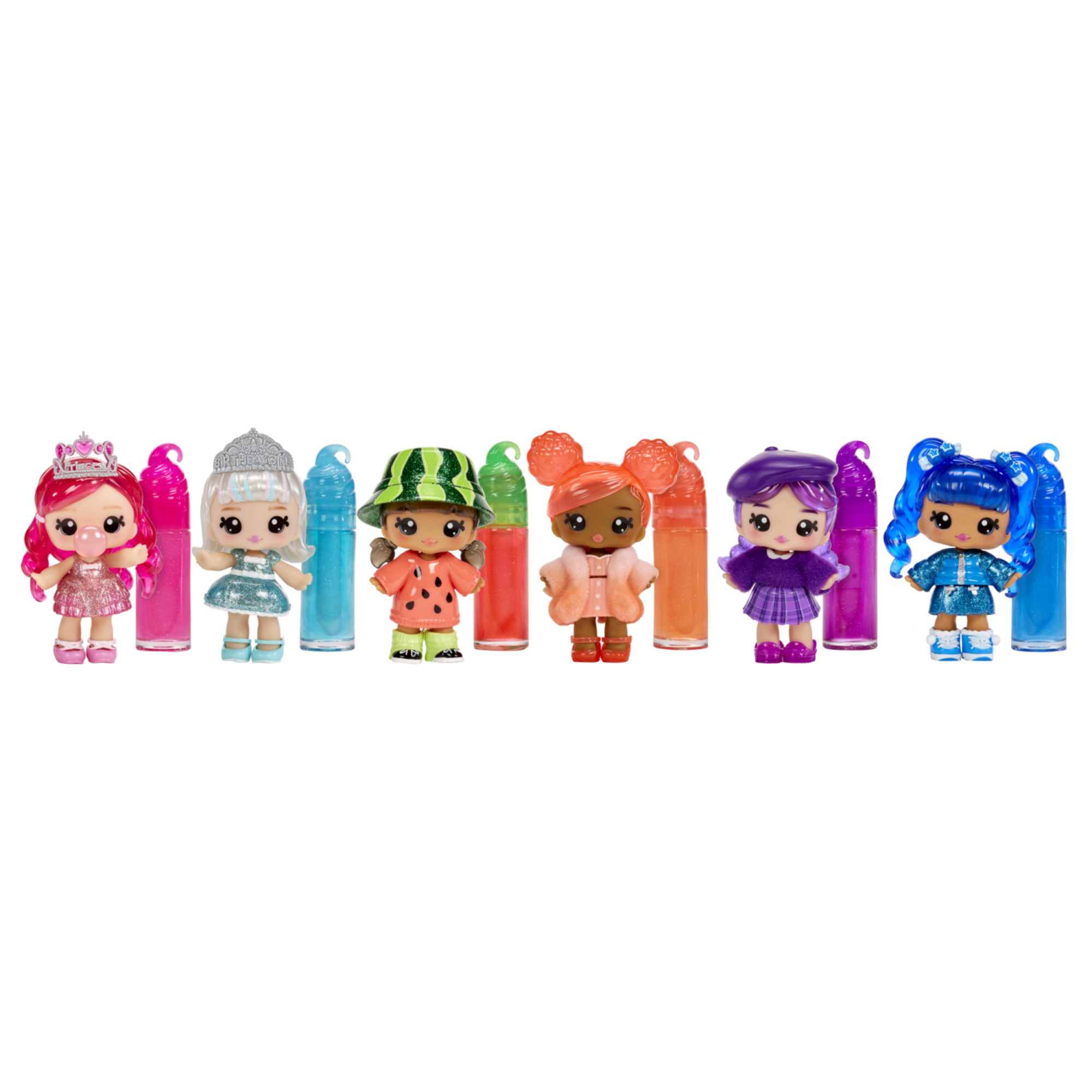 Yummiland lipgloss doll - bambola profumata con kit di lucidalabbra fai da te – 6 modelli assortiti venduti separatamente - LOL SURPRISE