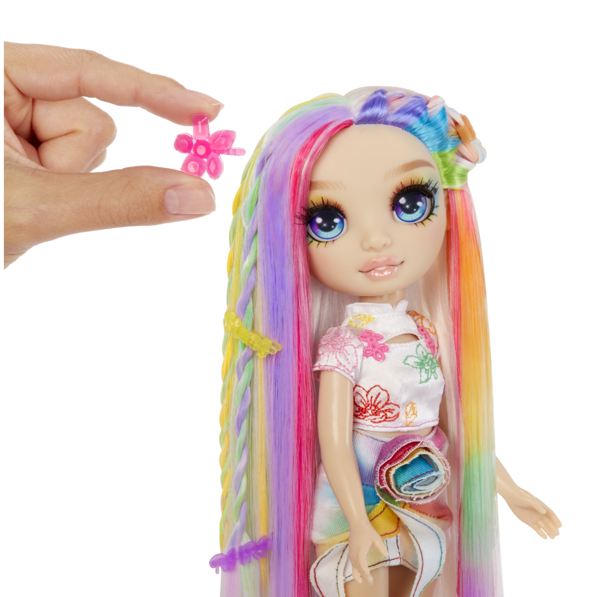 Rainbow high bambola hair chalk & style - amaya - bambola arcobaleno da 28 cm, gesso per capelli lavabile - Rainbow High