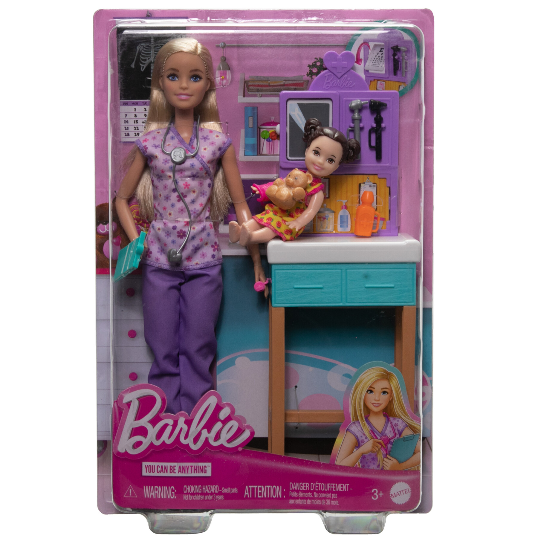 Barbie pediatra set con bambola e accessori a tema - Barbie