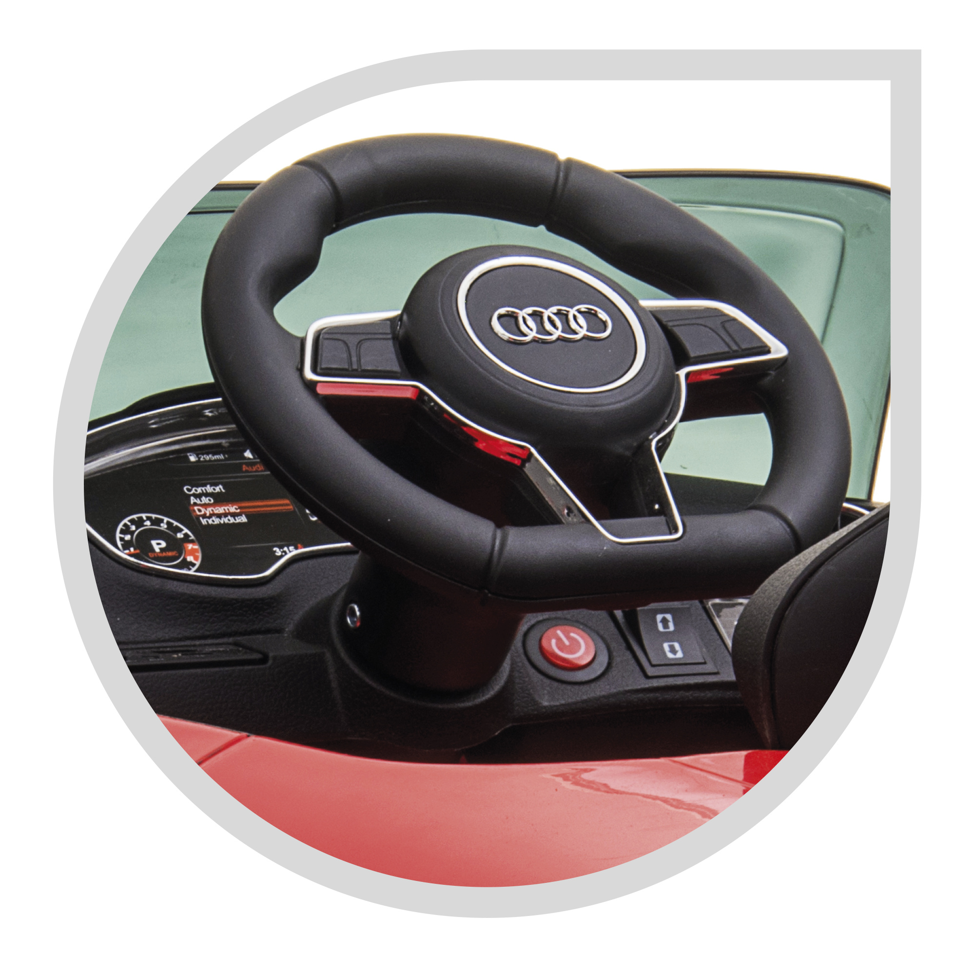 Audi tt s roadster 12v per bambini - auto elettrica con batteria al litio, telecomando e luci funzionanti -3+ - SUN&SPORT