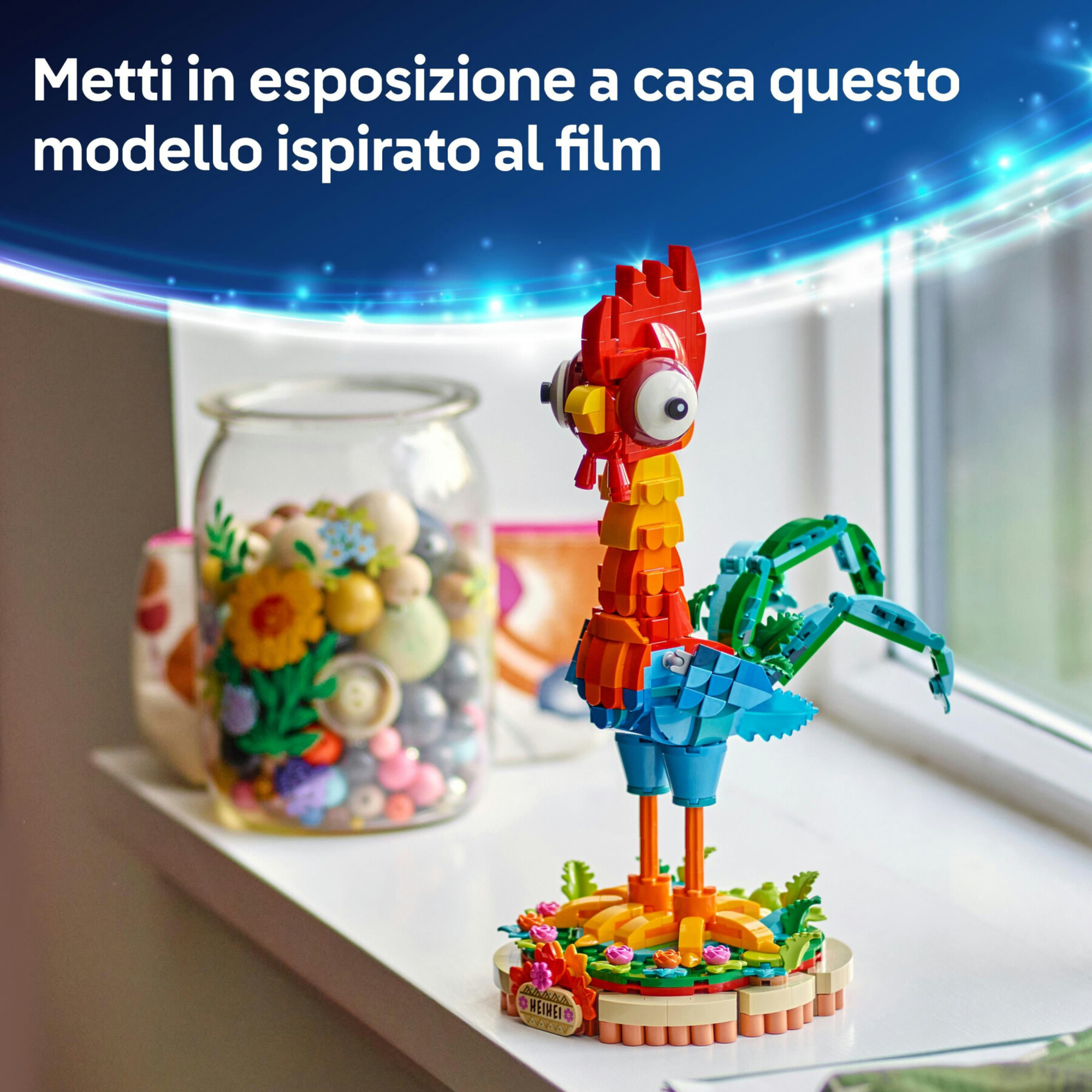 Heihei lego ǀ disney 43272 modello di animale snodabile dal film vaiana 2, giochi per bambini 9+, idea regalo da collezione - LEGO DISNEY PRINCESS
