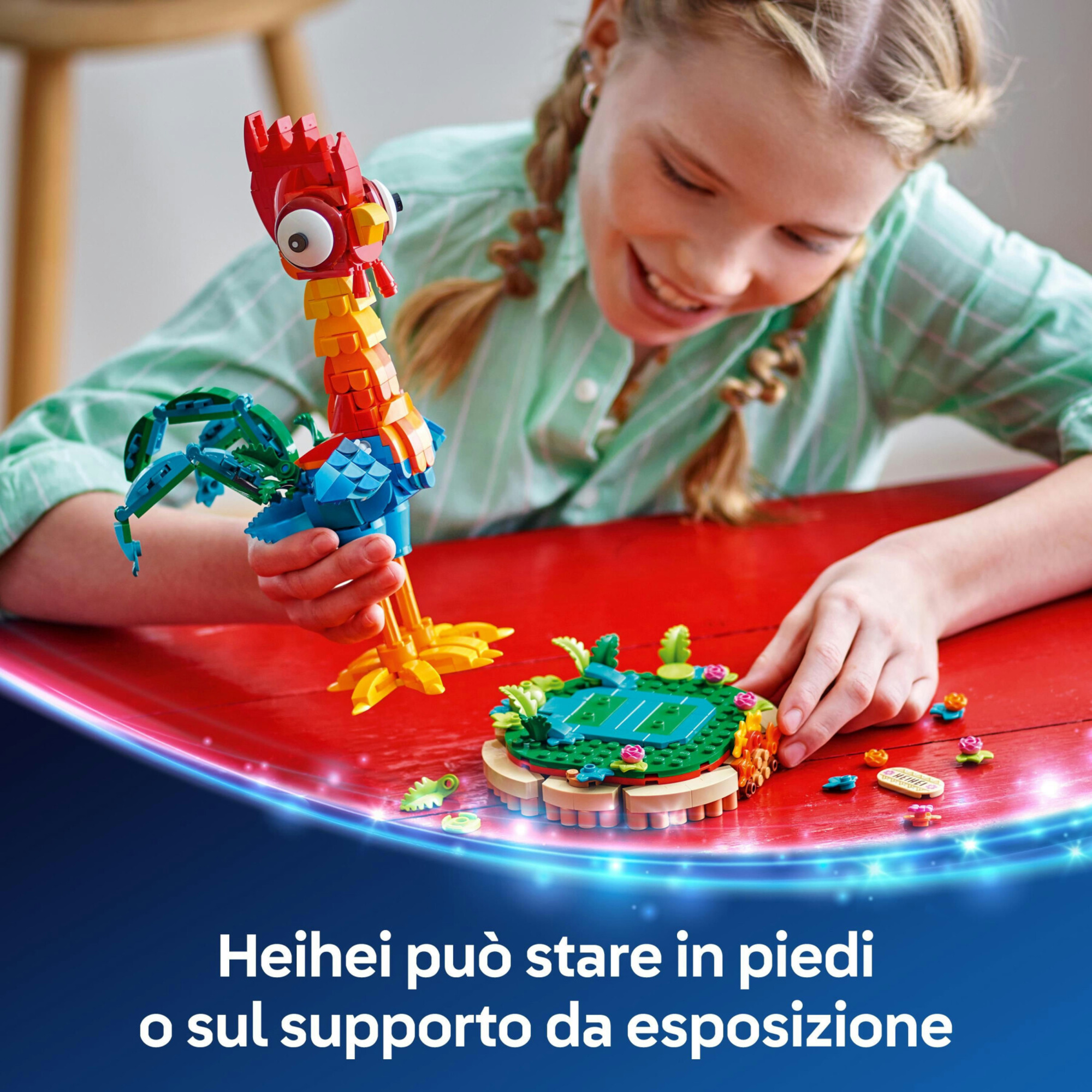 Heihei lego ǀ disney 43272 modello di animale snodabile dal film vaiana 2, giochi per bambini 9+, idea regalo da collezione - LEGO DISNEY PRINCESS