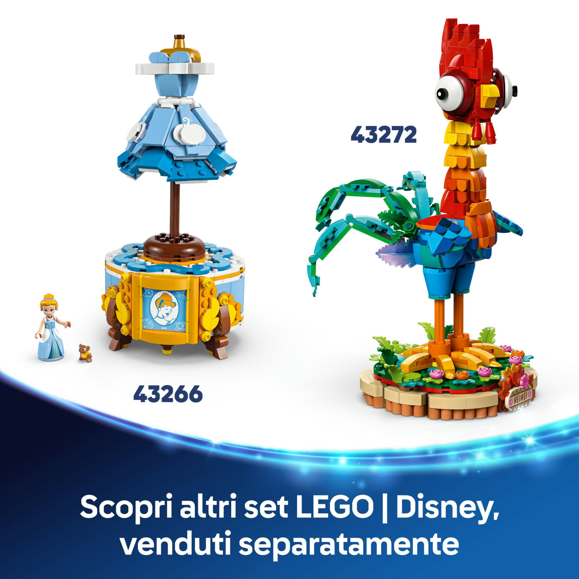 Heihei lego ǀ disney 43272 modello di animale snodabile dal film vaiana 2, giochi per bambini 9+, idea regalo da collezione - LEGO DISNEY PRINCESS