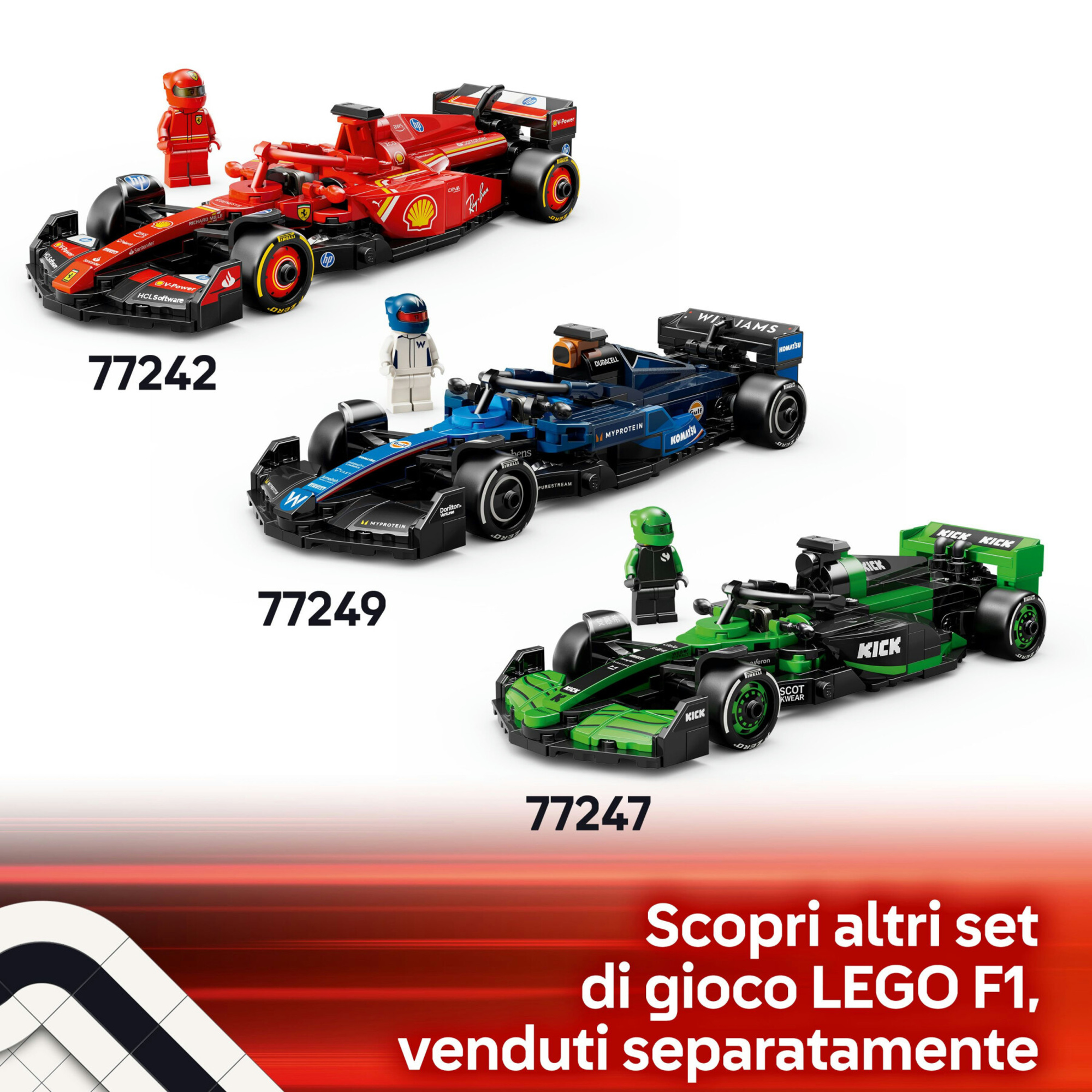 Lego speed champions 77249 auto da corsa f1 williams racing fw46 macchina giocattolo da collezione con minifigure, bambini 10+ - LEGO SPEED CHAMPIONS