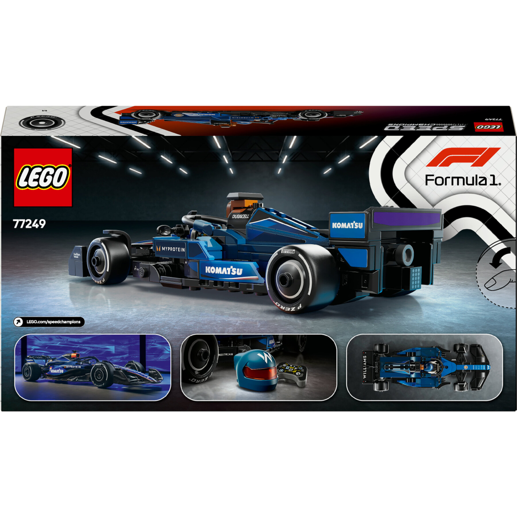 Lego speed champions 77249 auto da corsa f1 williams racing fw46 macchina giocattolo da collezione con minifigure, bambini 10+ - LEGO SPEED CHAMPIONS