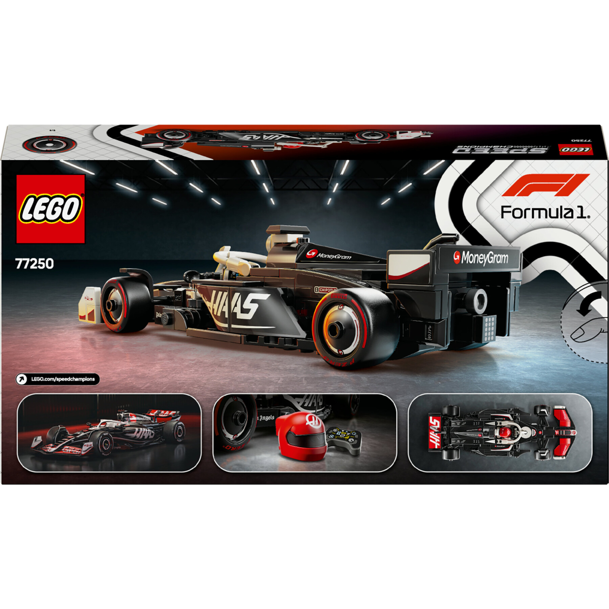 Lego speed champions 77250 auto da corsa moneygram haas f1 team vf-24 macchina giocattolo con minifigure per bambini 10+ - LEGO SPEED CHAMPIONS