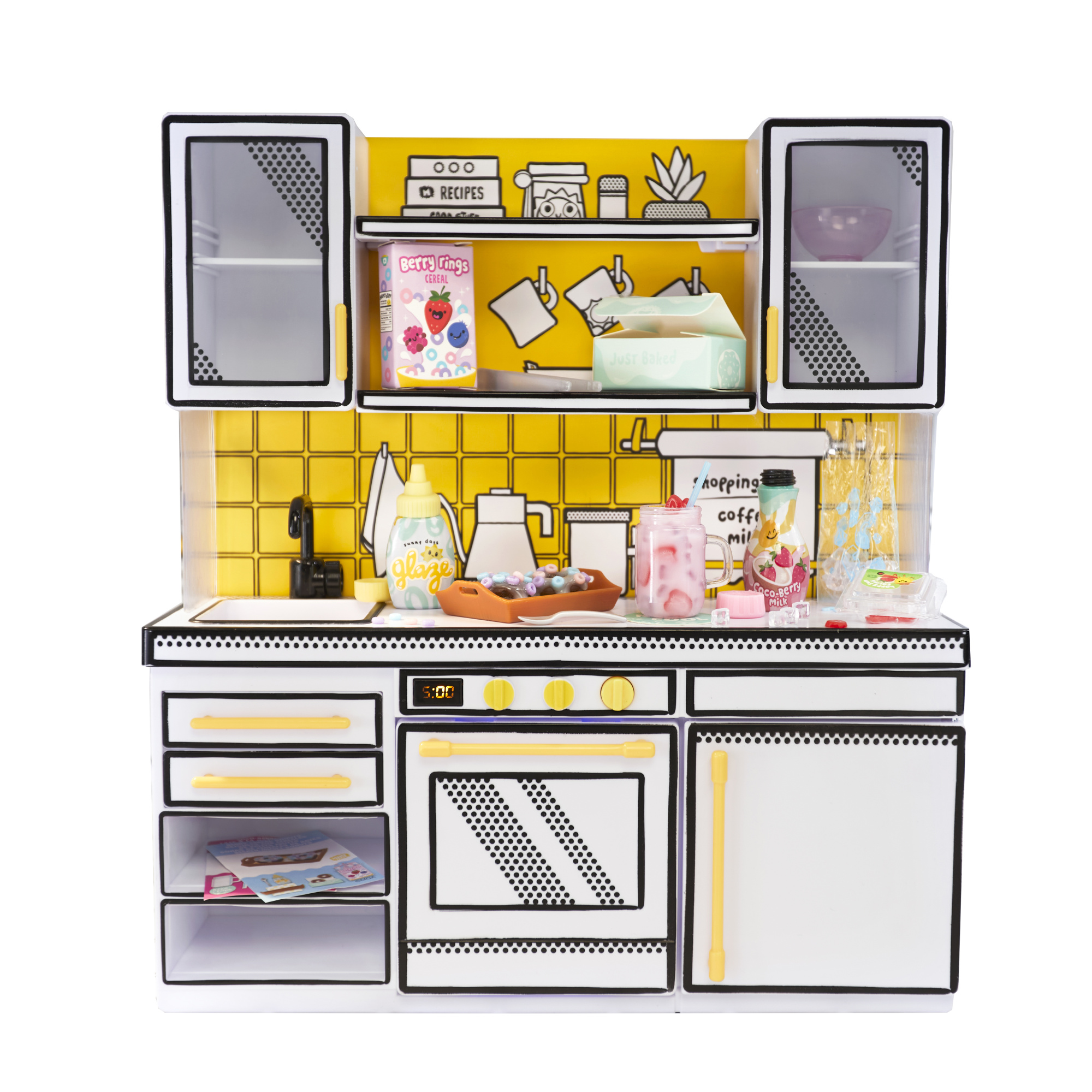 Mga's miniverse make it mini kitchen - gioco con cucina fai-da-te, luce uv, ricetta misteriosa - MINIVERSE MGA