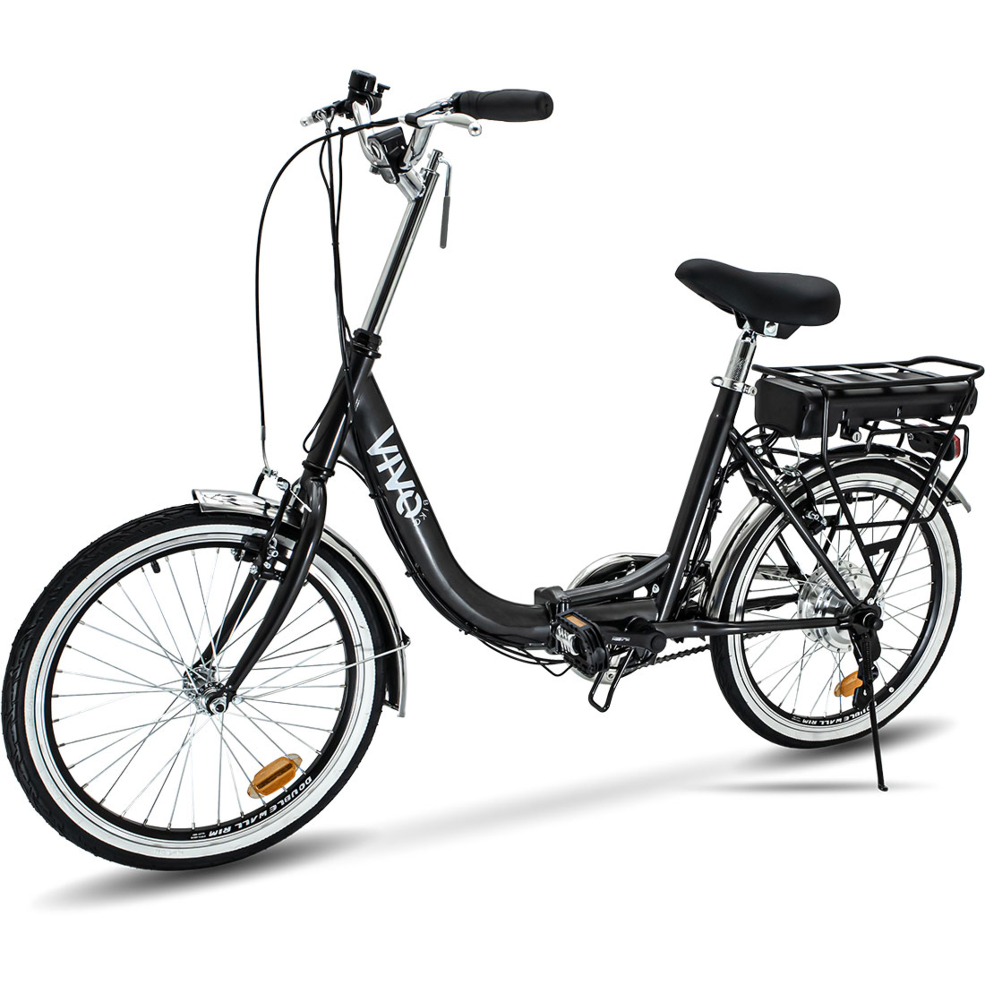 Bicicletta elettrica pieghevole fold bike vf20gr – stile retrò e tecnologia avanzata - 
