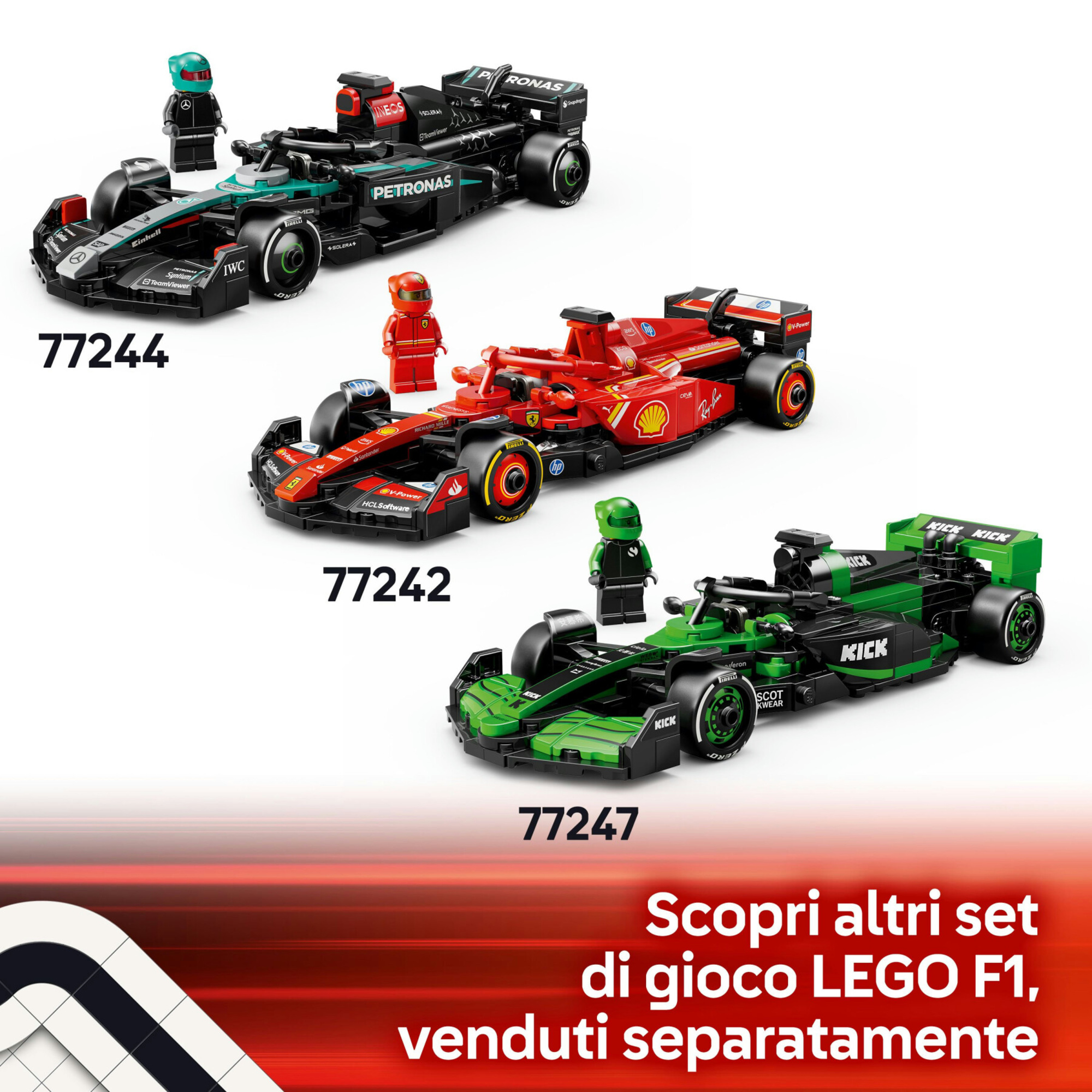 Lego speed champions 77251 auto da corsa mclaren f1 team mcl38 macchina giocattolo da collezione con minifigure per bambine10+ - LEGO SPEED CHAMPIONS