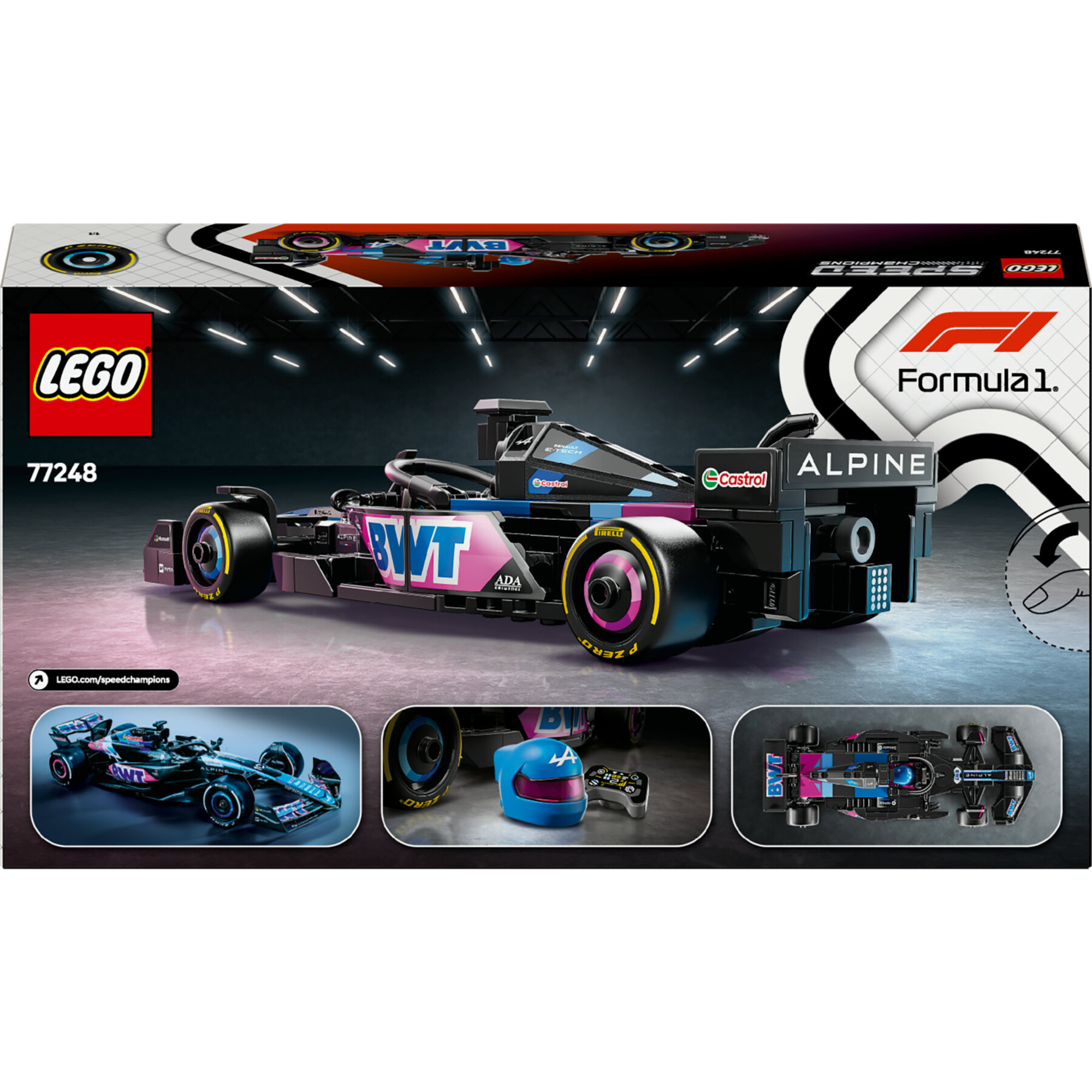 Lego speed champions 77248 auto da corsa bwt alpine f1 team a524 macchina giocattolo da collezione con minifigure, bambini 10+ - LEGO SPEED CHAMPIONS