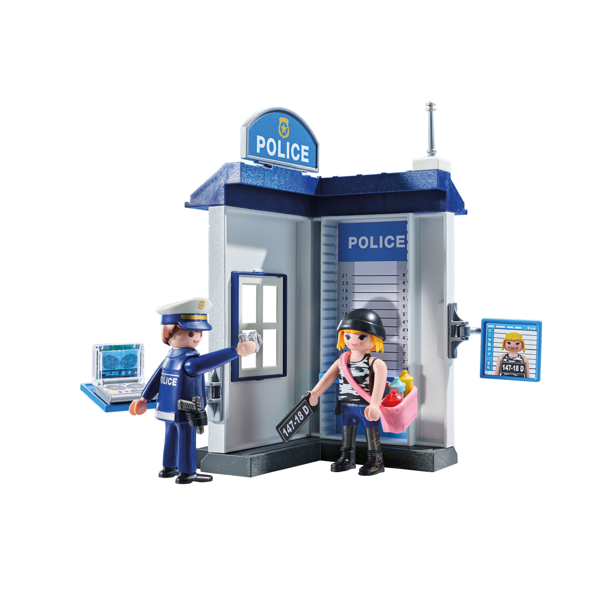 Playmobil 71733 - starter pack interrogatorio della polizia per bambini dai 4 anni - Playmobil
