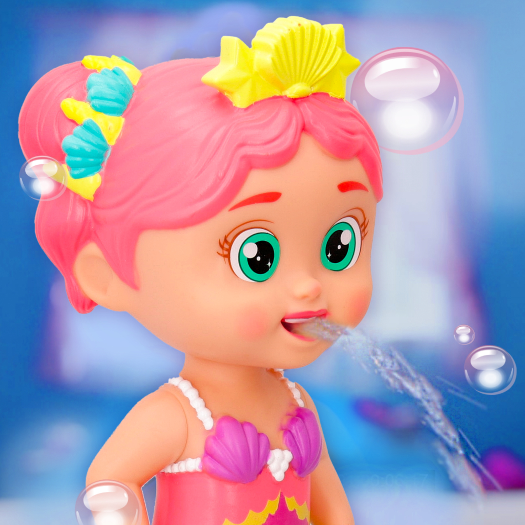 Bloopies shimmer mermaids, bambole bagnetto di sirenette che spruzzano acqua - BLOOPIES