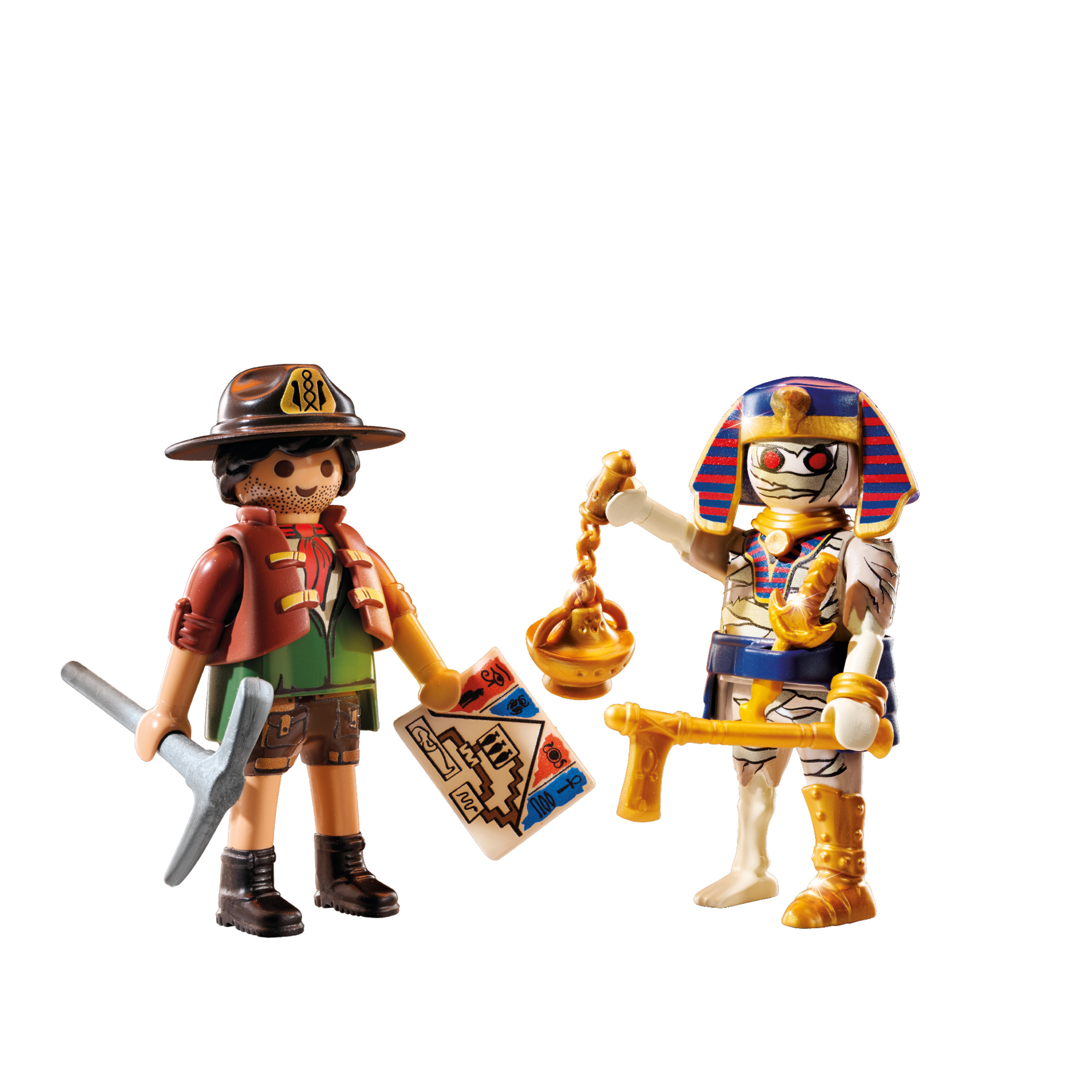 Playmobil duopack ricercatore di tesoro e mummia - 4+ anni - Playmobil