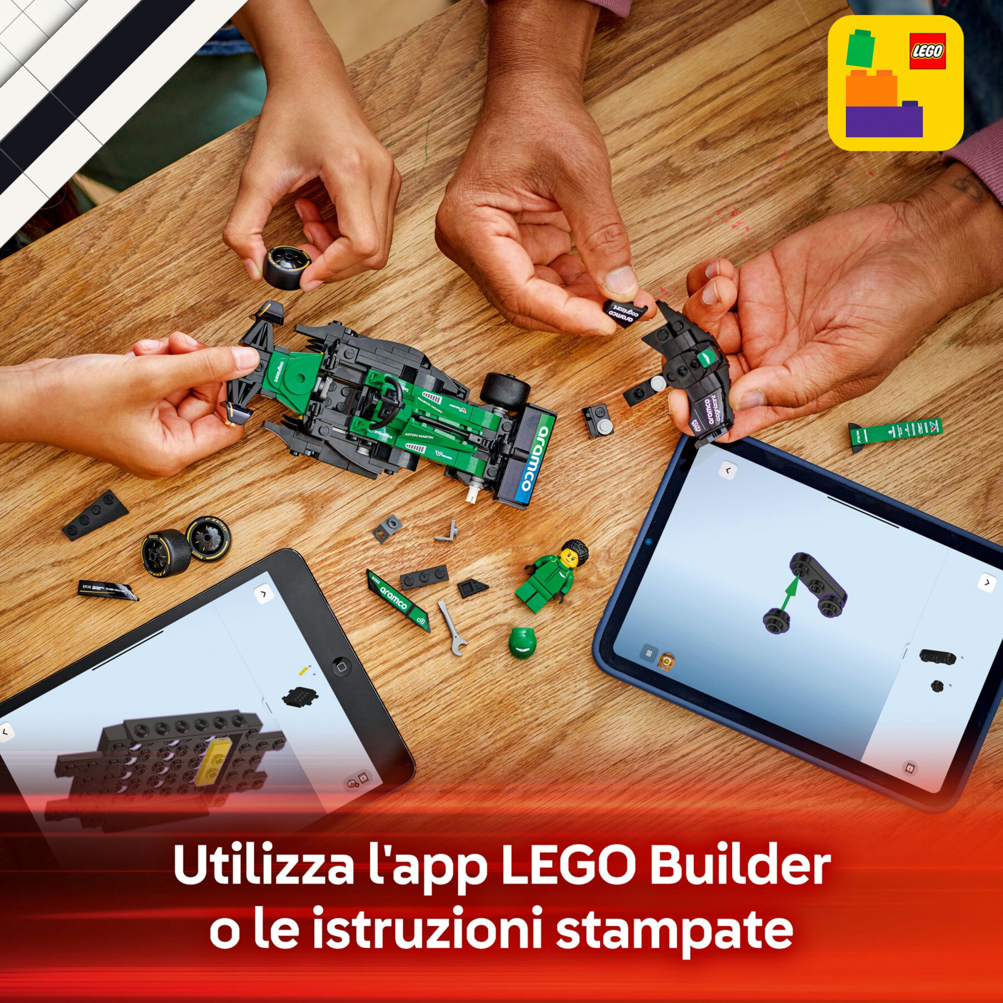 Lego speed champions 77245 auto da corsa aston martin aramco f1 amr24 macchina giocattolo da collezione con pilota, bambini10+ - LEGO SPEED CHAMPIONS