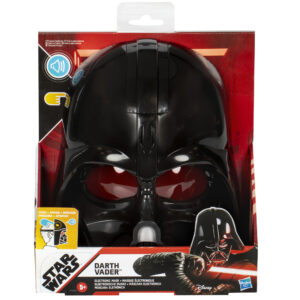 Maschera elettronica darth vader star wars con effetti sonori e frasi, per bambini, accessorio costume con cinghia regolabile, dai 5 anni - Star Wars