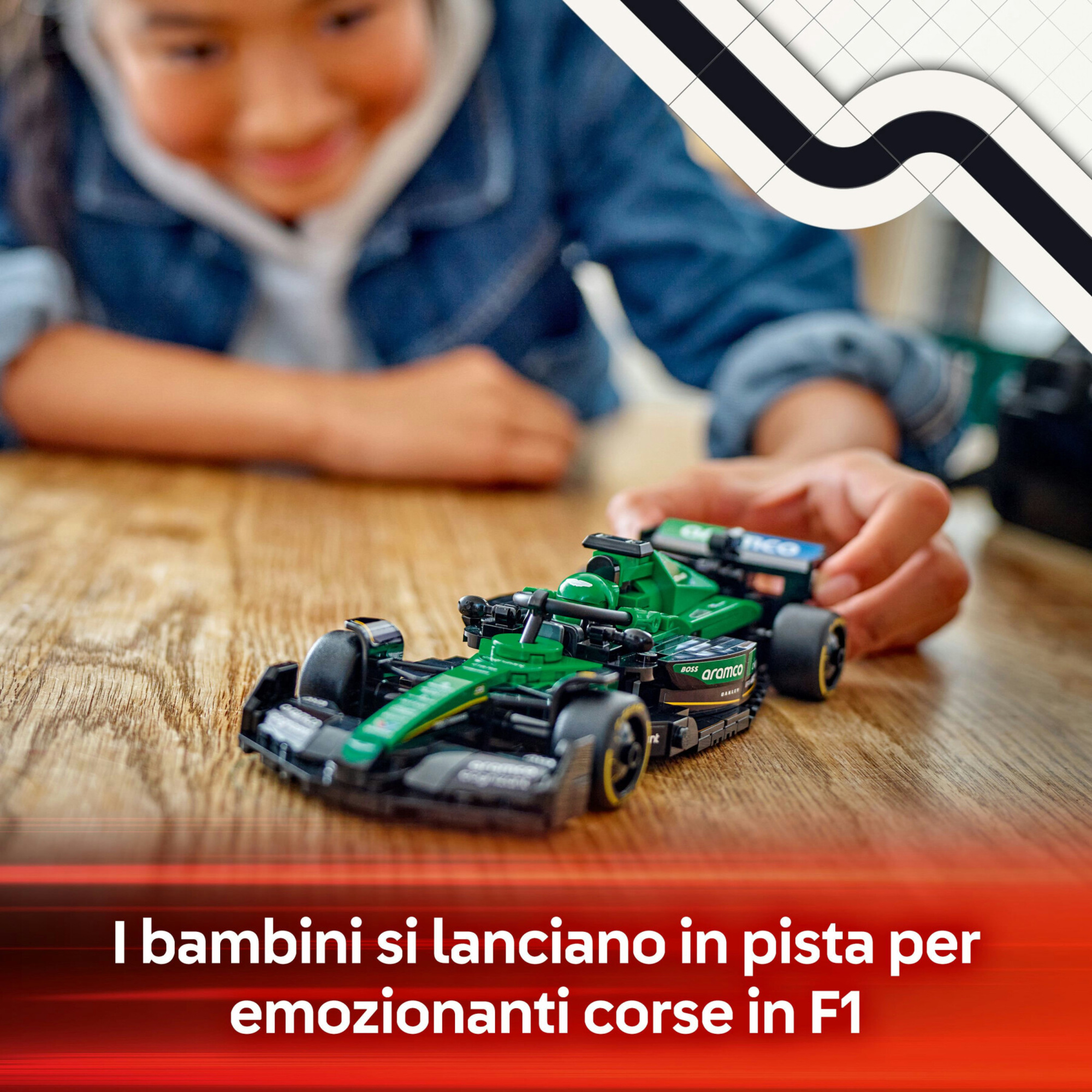 Lego speed champions 77245 auto da corsa aston martin aramco f1 amr24 macchina giocattolo da collezione con pilota, bambini10+ - LEGO SPEED CHAMPIONS